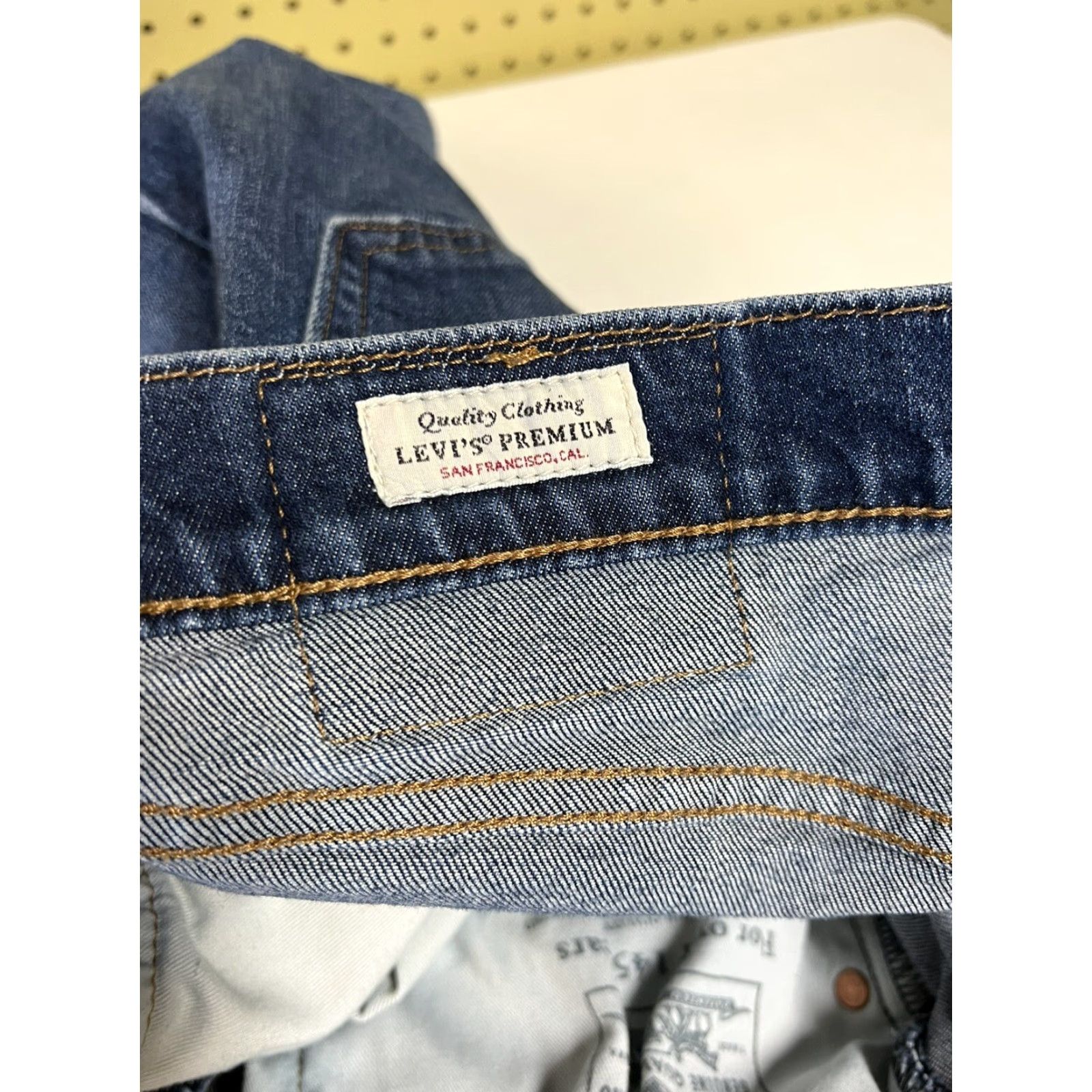Levi's LEVI'S 512 Premium Jeans Slim Tapered Black Denim Mens 34x34 34 34in Inseam Slim Regular Size US 34 / EU 50 - 6 Thumbnail