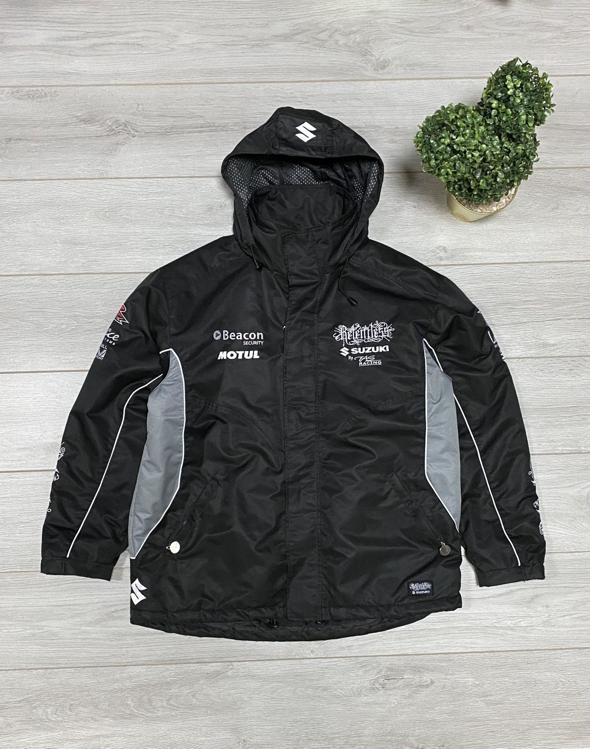 Other Suzuki relentless vintage jacket hooded windbreaker zip Size US XXL / EU 58 / 5 - 2 Thumbnail