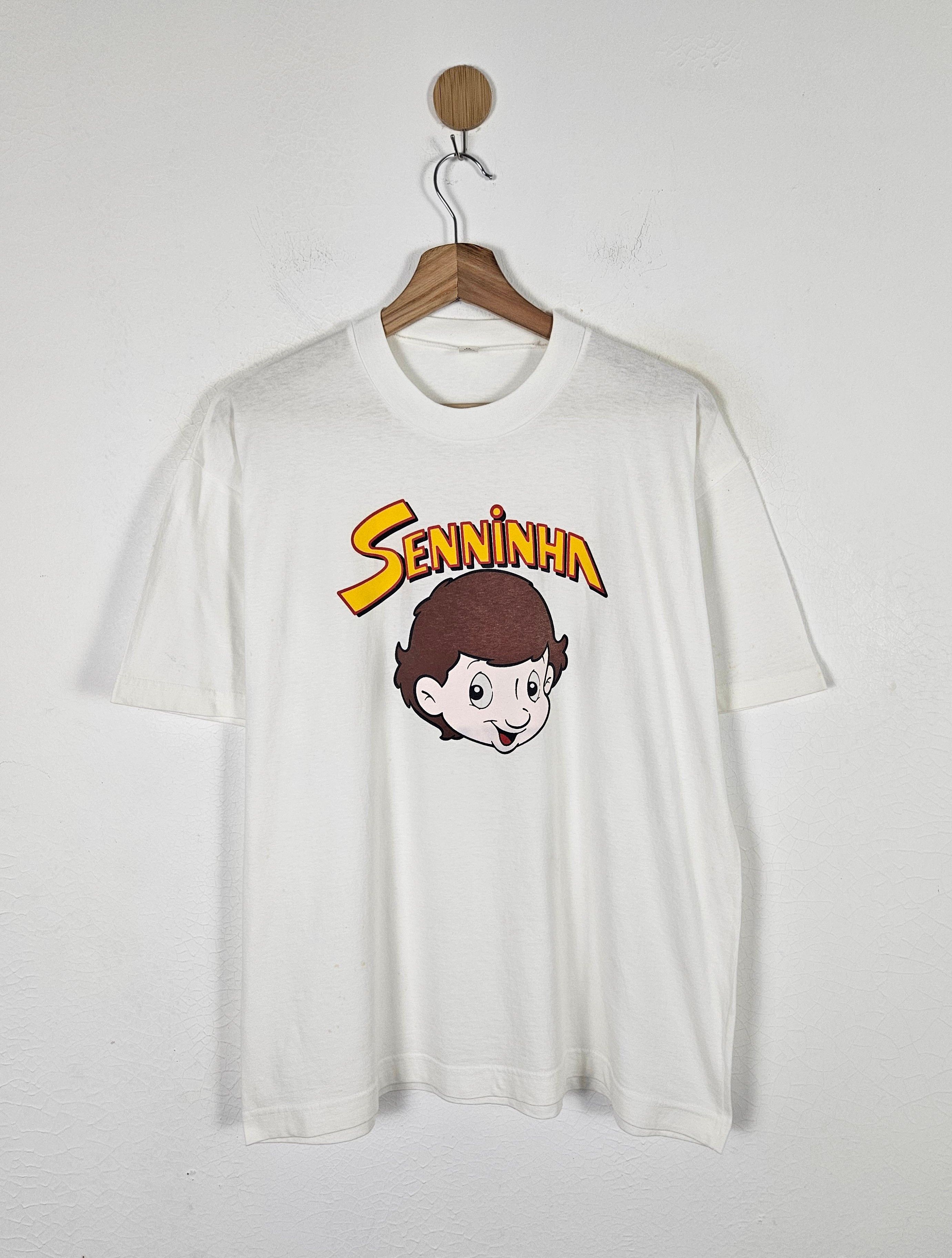 Vintage Vintage Ayrton Senna Formula One 90s Senninha Comic shirt Size US L / EU 52-54 / 3 - 1 Thumbnail