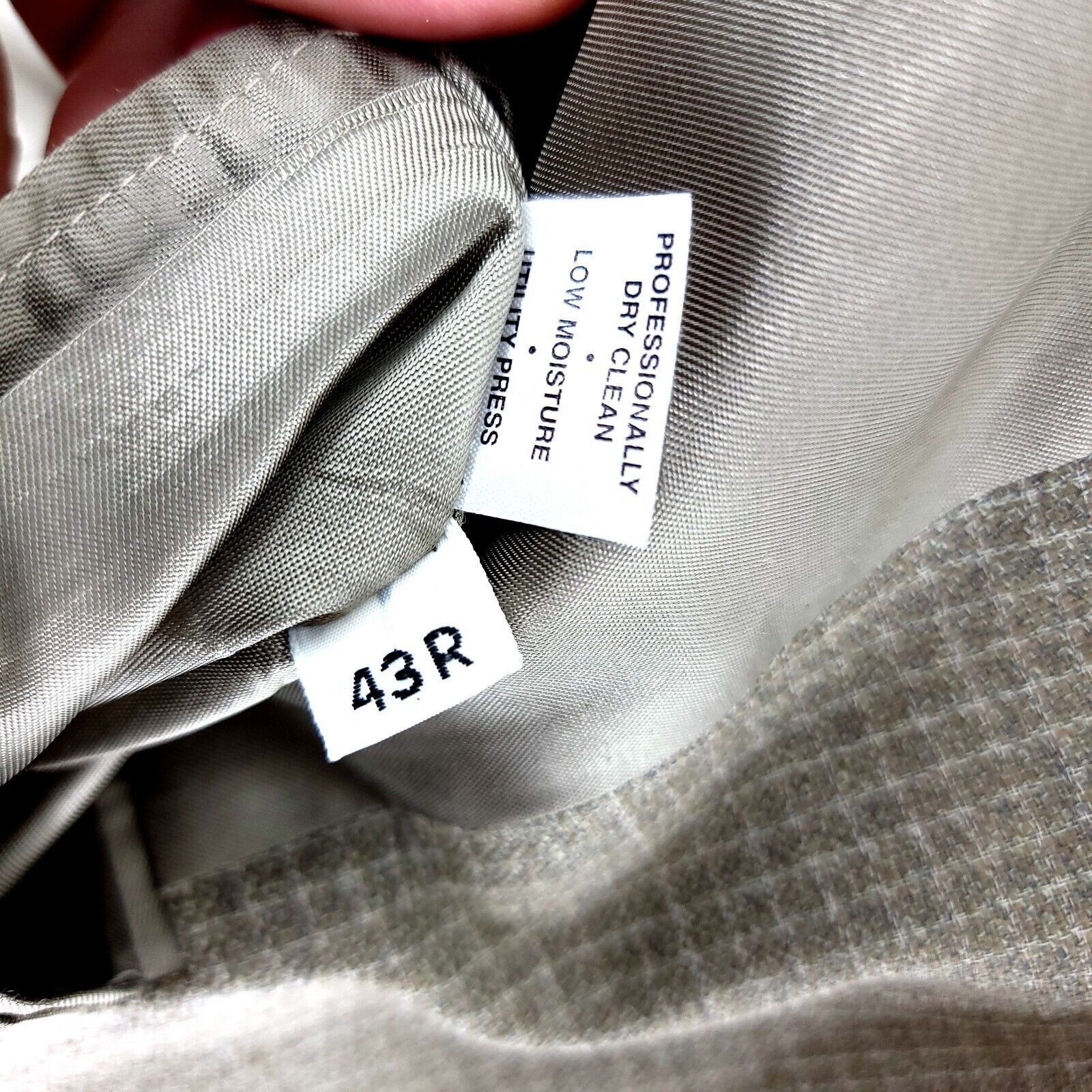 Hart Schaffner Marx Hart Schaffner Marx Wool 2 Button Sport Coat Tan Green Check Size 42R - 8 Thumbnail