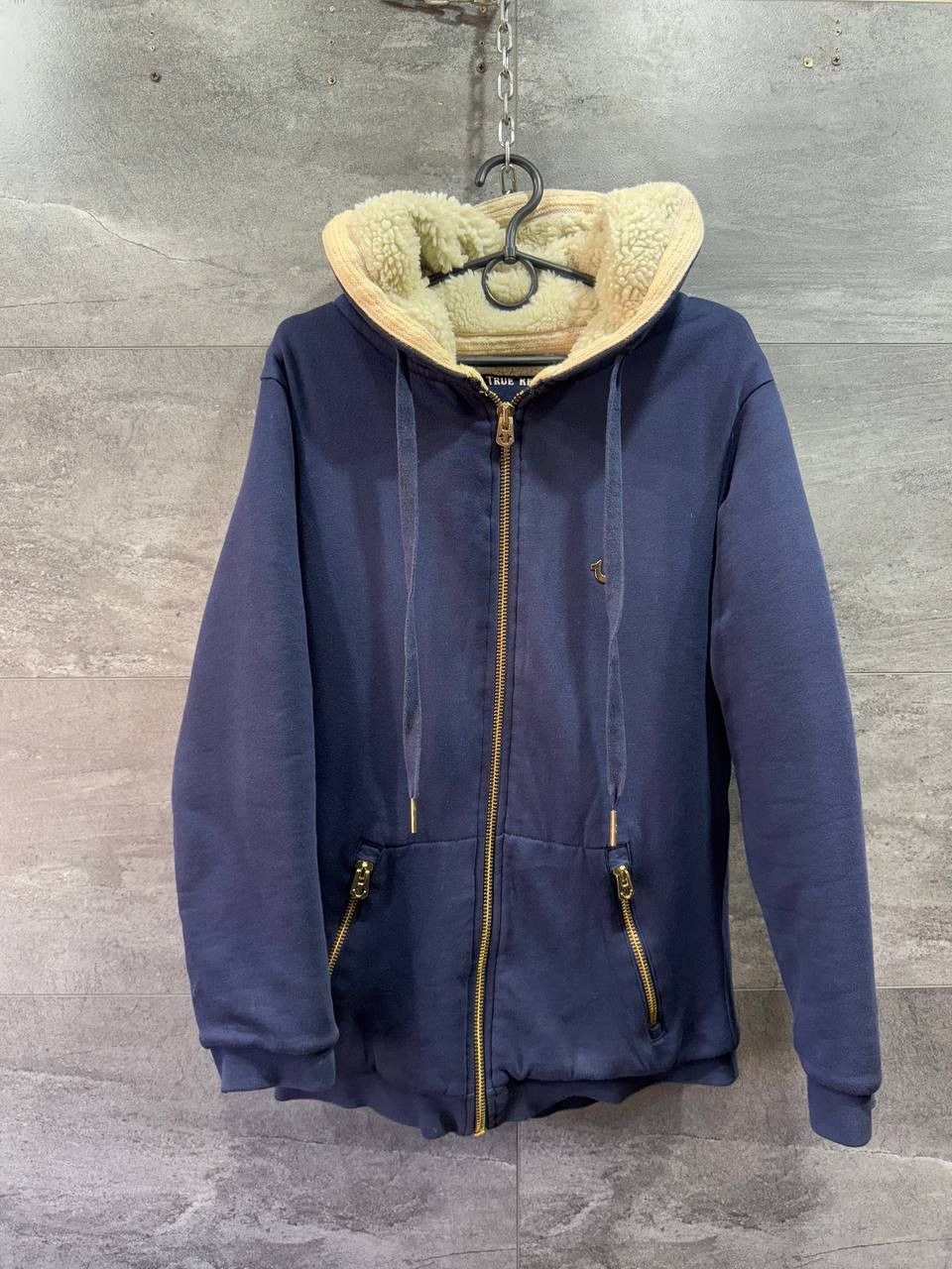True Religion True Religion Fleece Sherpa Zip Hoodie Womens Jacket Size S / US 4 / IT 40 - 1 Thumbnail