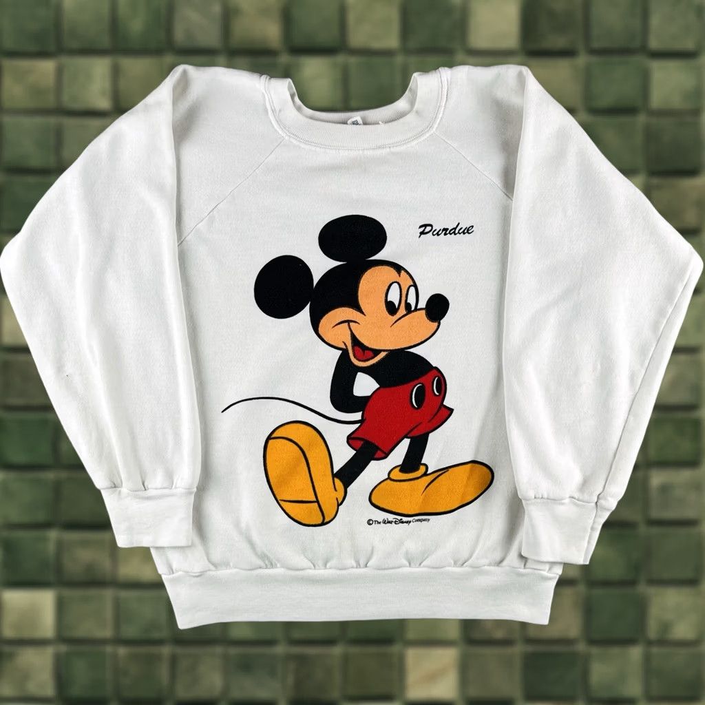 Champion VINTAGE Champion Mickey Mouse Purdue Sweatshirt USA Made Disney M Size US M / EU 48-50 / 2 - 1 Thumbnail