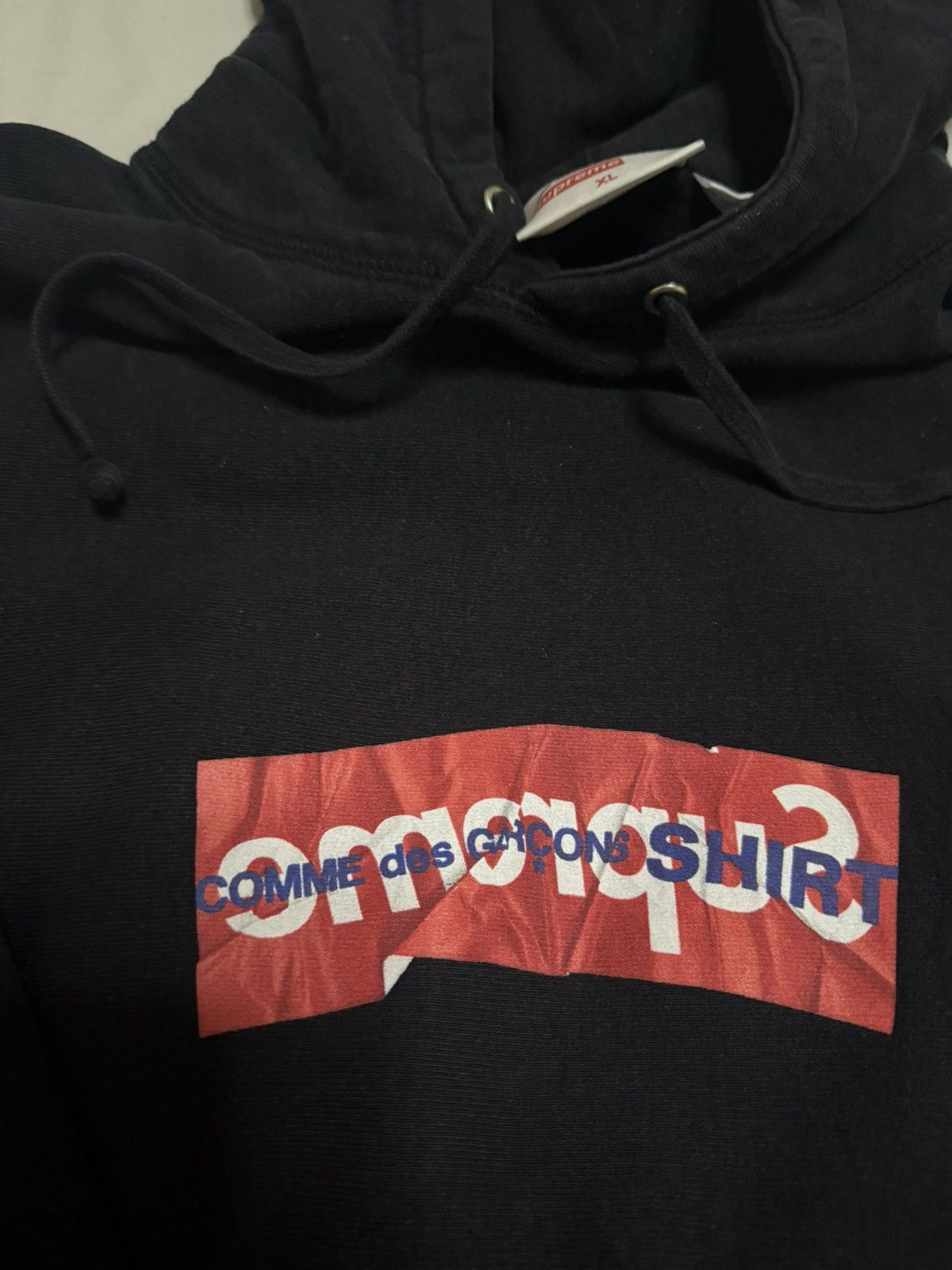 Comme des Garcons Supreme cdg shirt box logo hooded sweatershirt Size US XL / EU 56 / 4 - 2 Thumbnail