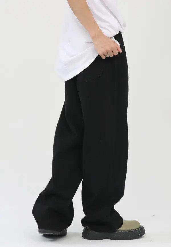 Japanese Brand Yuri Solid color loose wide-leg straight casual trousers Size US 32 / EU 48 - 6 Thumbnail