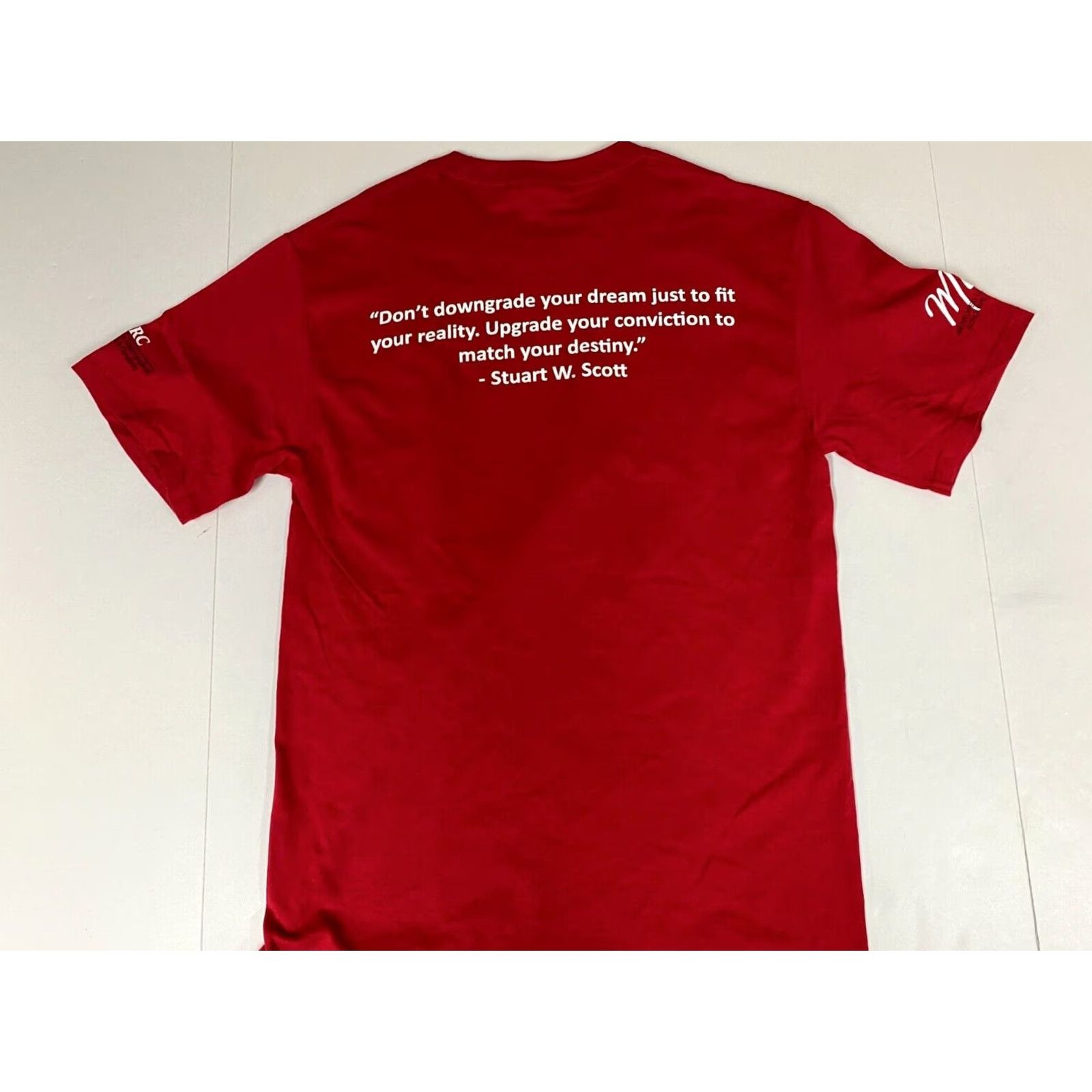 Port & Company Port & Company Mens T-Shirt S Red Graphic Research Symposium 2020 Glasses Crew Neck Short Sleeve Cotton Spandex Logo Stars Classic Vintage: No Size US S / EU 44-46 / 1 - 7 Thumbnail