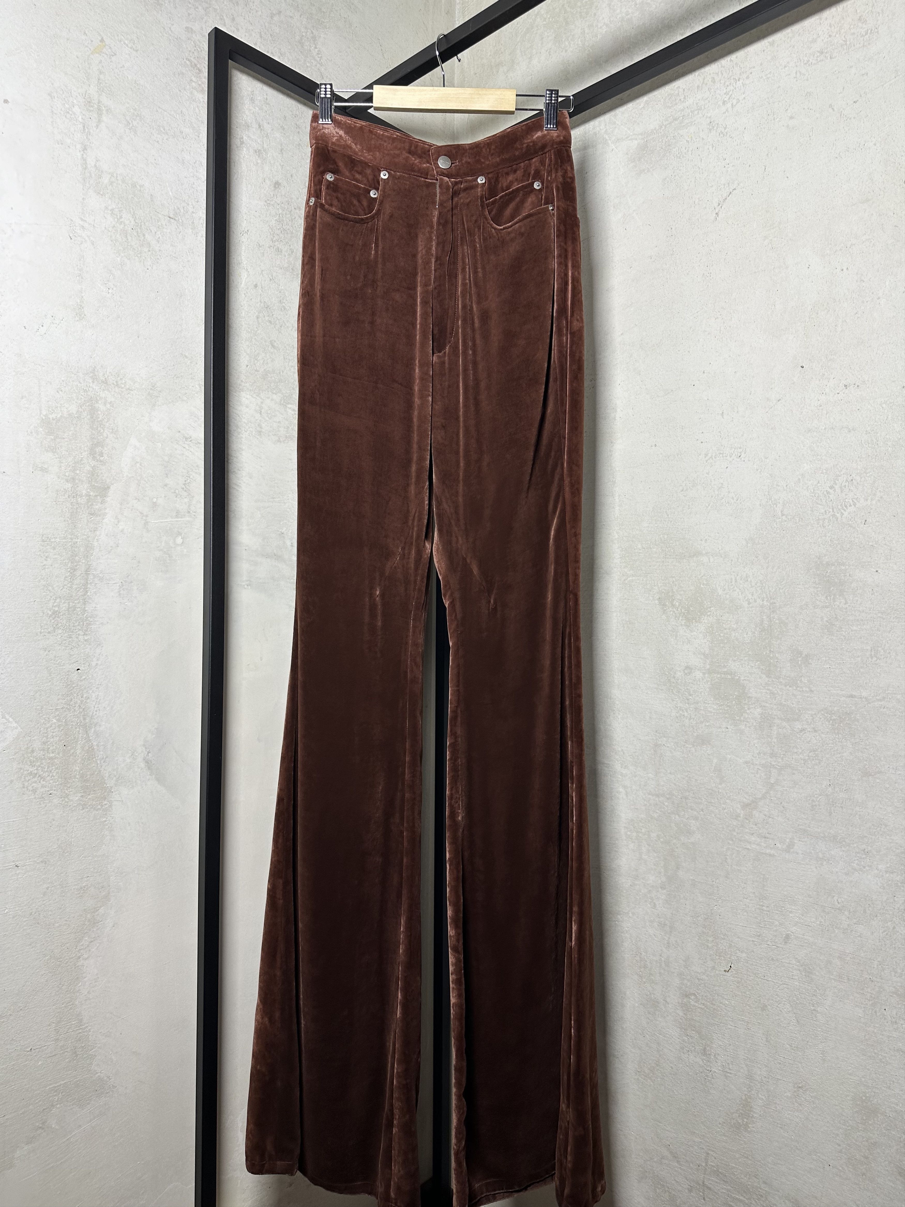 Rick Owens Rick Owens Brown Bolan Bootcut Trousers Size 26" / US 2 / IT 38 - 3 Thumbnail