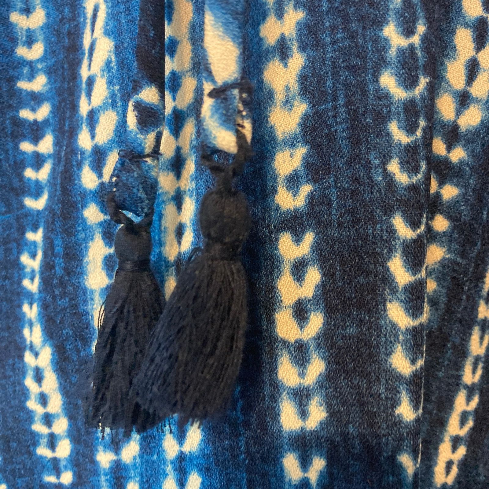 Show Me Your MuMu Show Me Your Mumu Rancho Mirage Lace Up Tassels Blue Dress Size M / US 6-8 / IT 42-44 - 8 Thumbnail