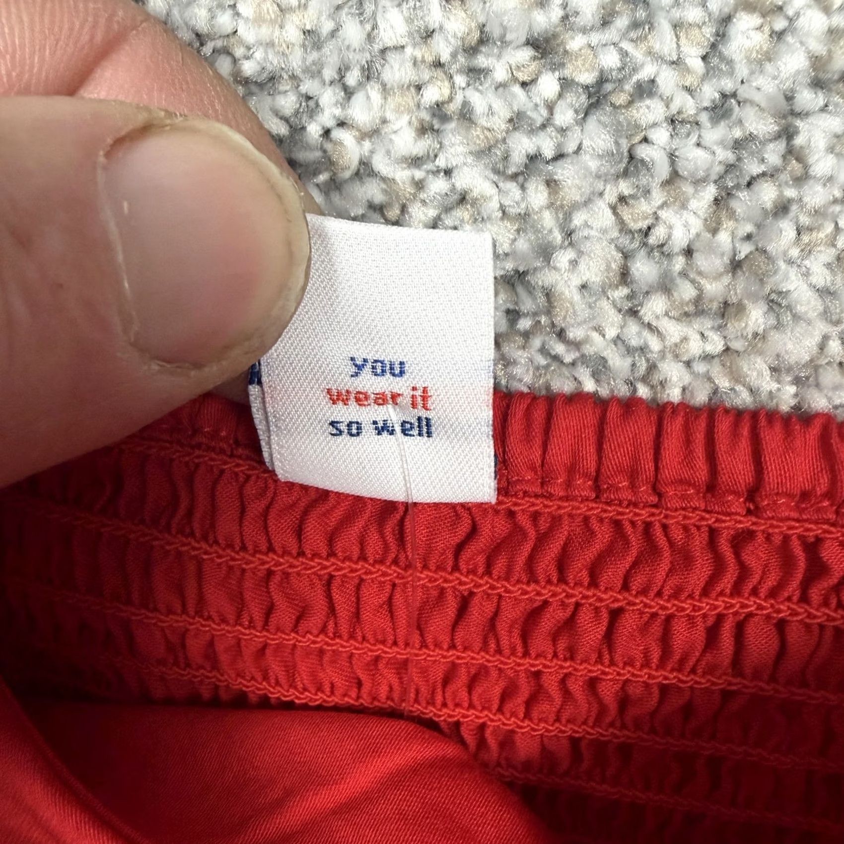 Old Navy Old Navy Cropped Blouse L Red Puff Sleeve Square Neck Ruffle Bohemian Peasant Cottagecore Spring Summer Fall Womens Size L / US 10 / IT 46 - 5 Thumbnail