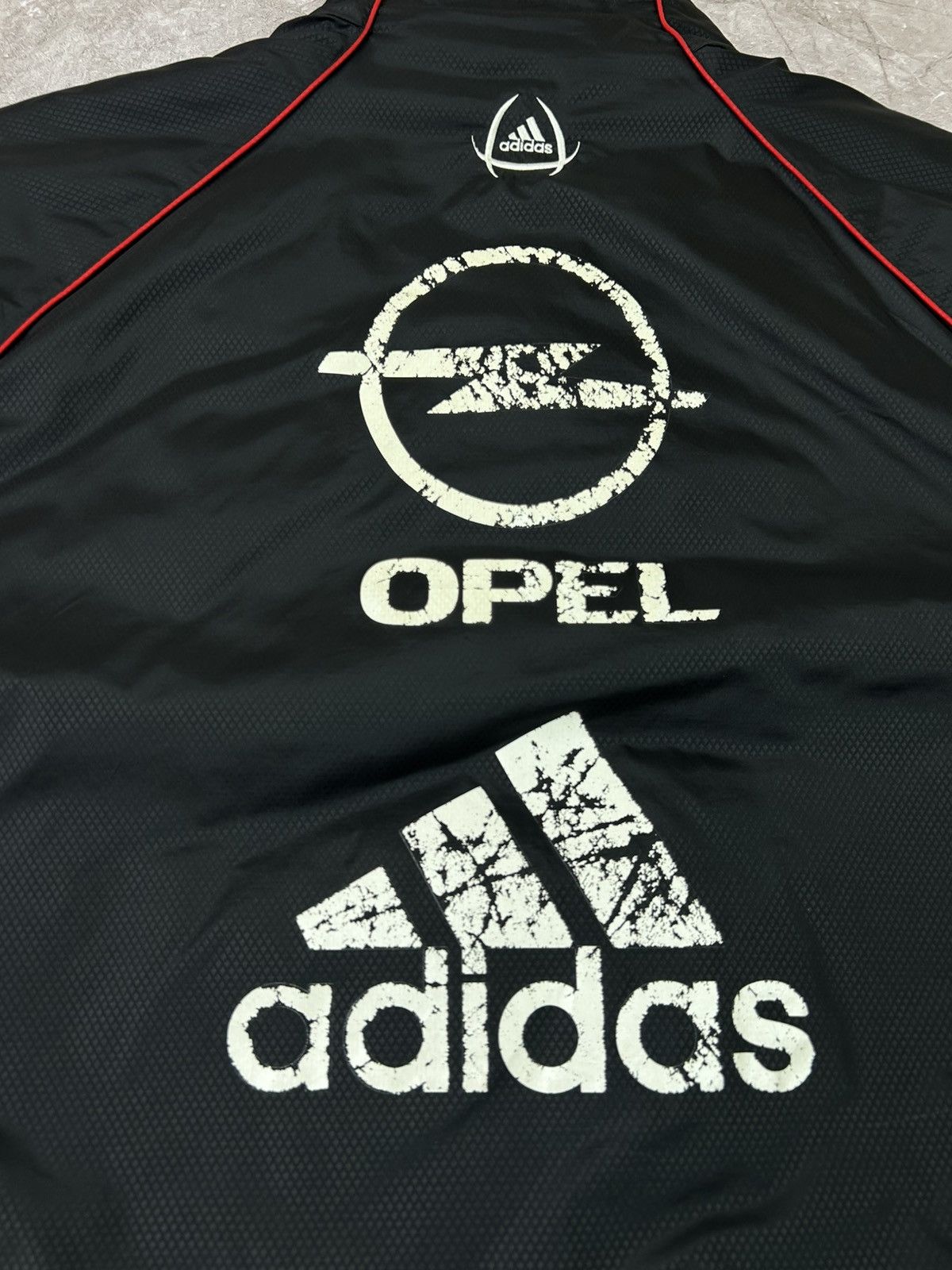 Adidas Vintage Adidas AC Milan soccer jacket parka logo Opel Large Size US L / EU 52-54 / 3 - 5 Thumbnail