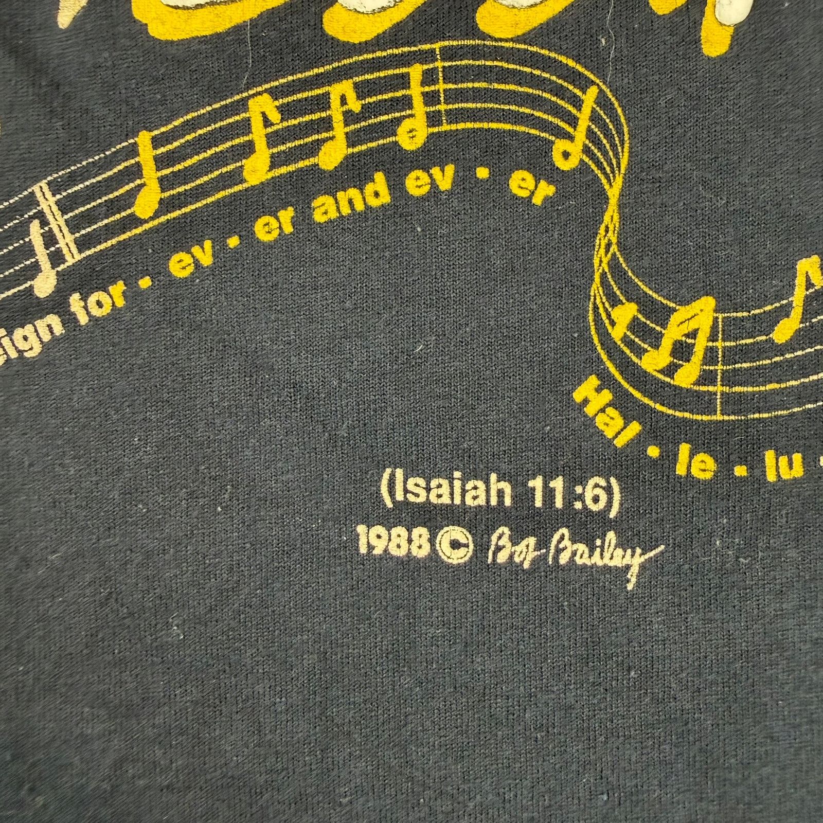 Other Vintage 1988 Jesus Messiah Lion Lamb Graphic Tee Size L Size US L / EU 52-54 / 3 - 3 Thumbnail