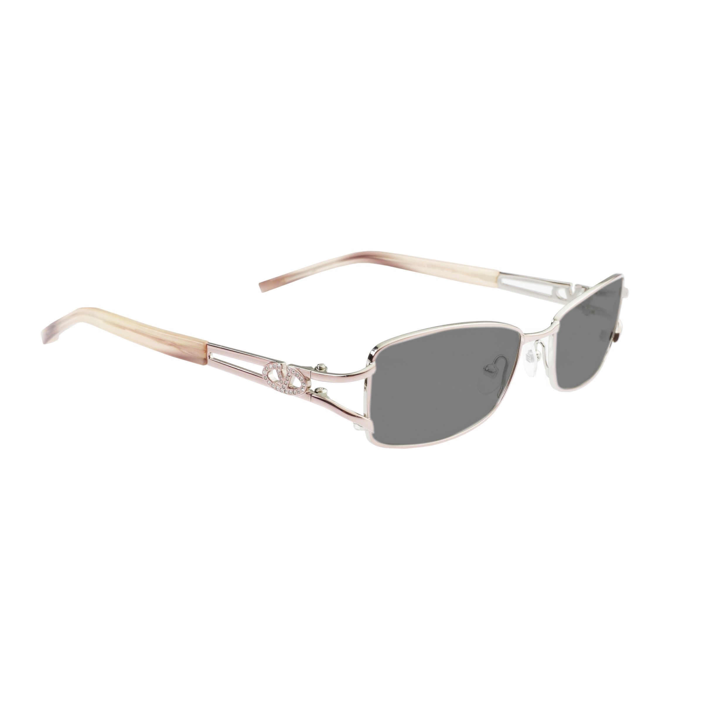 Valentino Valentino '90s Crystal Signature Baby Pink Sunglasses Black Size ONE SIZE - 1 Thumbnail