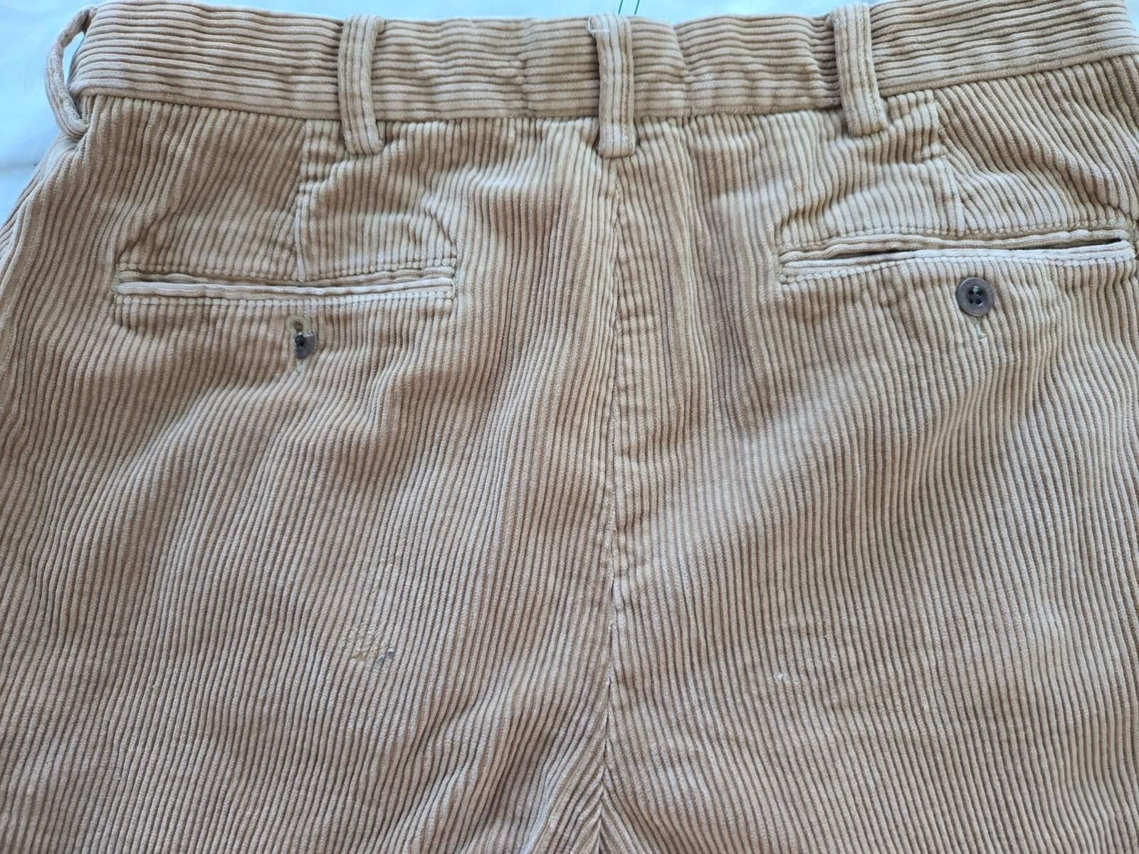 Polo Ralph Lauren Polo Ralph Lauren Corduroy Pants Mens 34x30 Brown Pleated Size US 34 / EU 50 - 7 Thumbnail