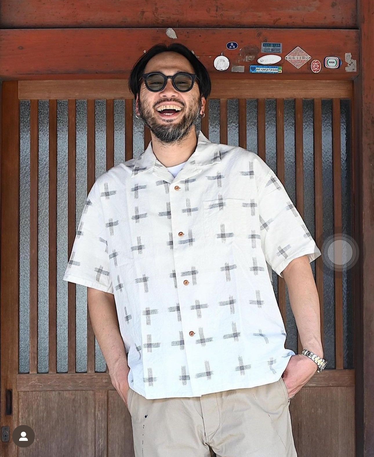 Visvim Visvim 22ss Wallis Shirt Kasuri（Handwoven） Size US L / EU 52-54 / 3 - 4 Thumbnail