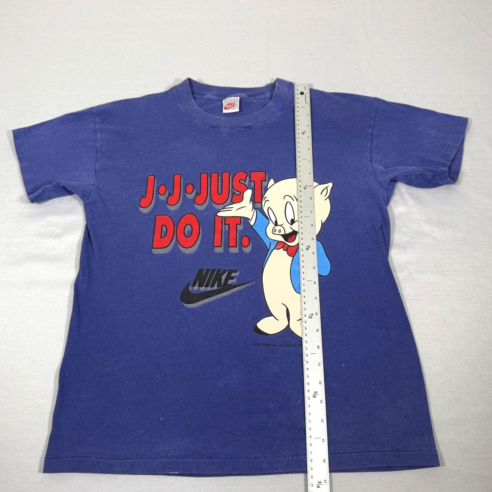 Nike VINTAGE Nike Shirt Mens M Blue Porky Pig Looney Tunes 90s Graphic Tee Size US M / EU 48-50 / 2 - 7 Thumbnail