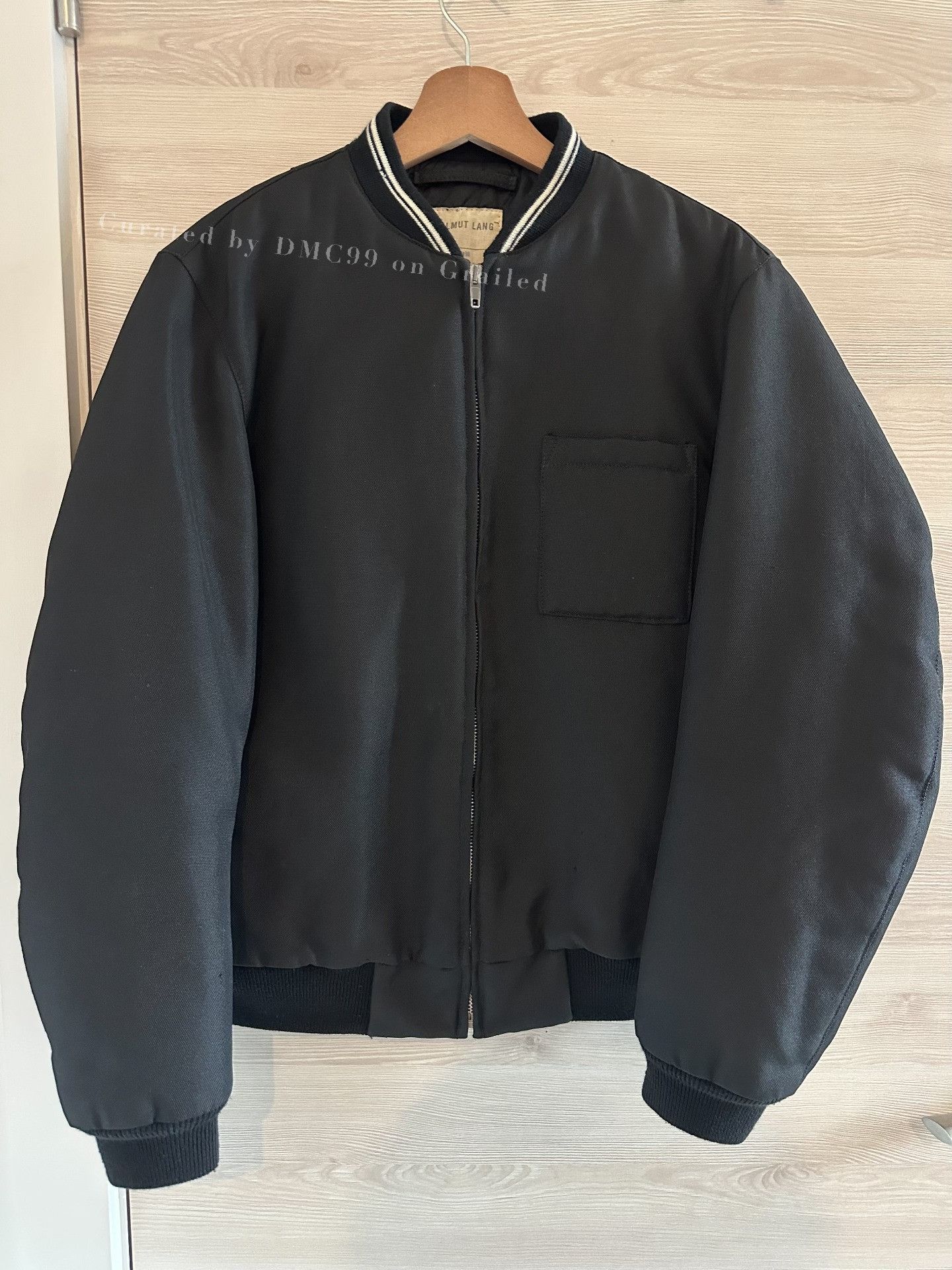 HELM × Helmut Lang S/S 2004 Cafe Racer Cotton Bomber Jacket | Grailed