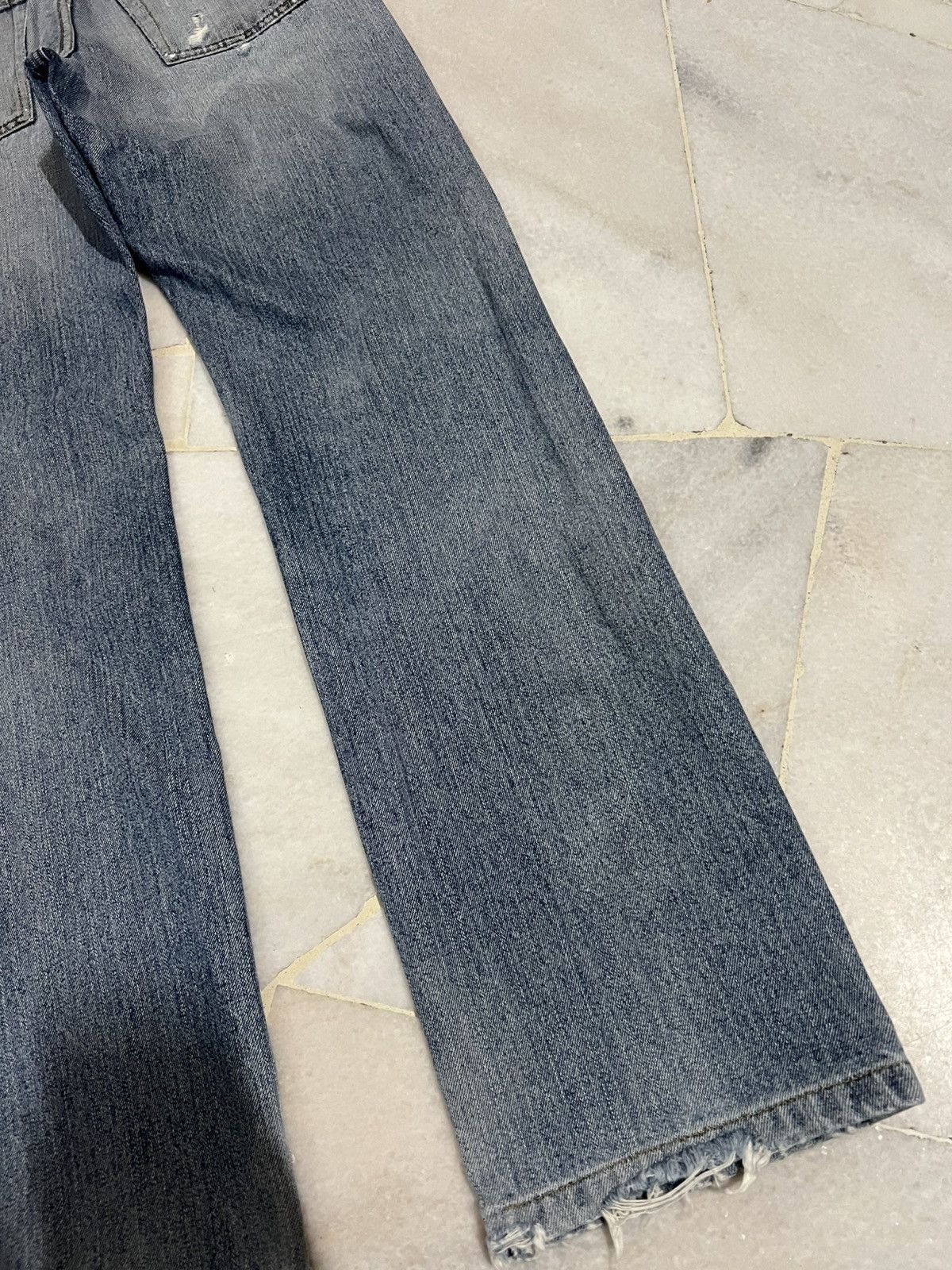 If Six Was Nine × Japanese Brand × Vintage 💥90’s💥Vintage Uniqlo Ripped Distress Jean Japan Size US 30 / EU 46 - 15 Thumbnail
