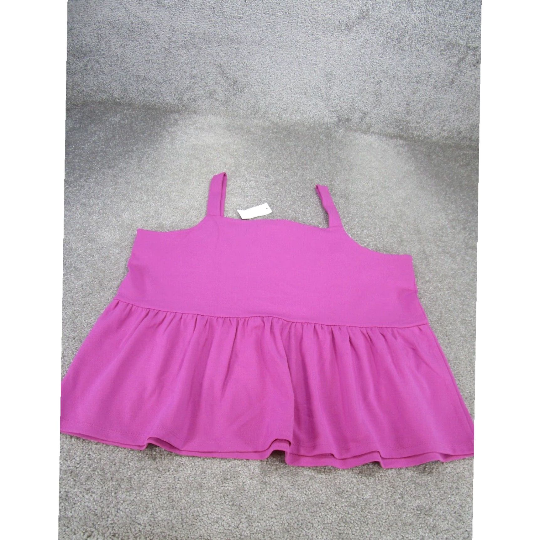 Ann Taylor Womens Ann Taylor Shirt Extra Large XL Purple Sleeveless Ruffle Cami Size XL / US 12-14 / IT 48-50 - 3 Thumbnail