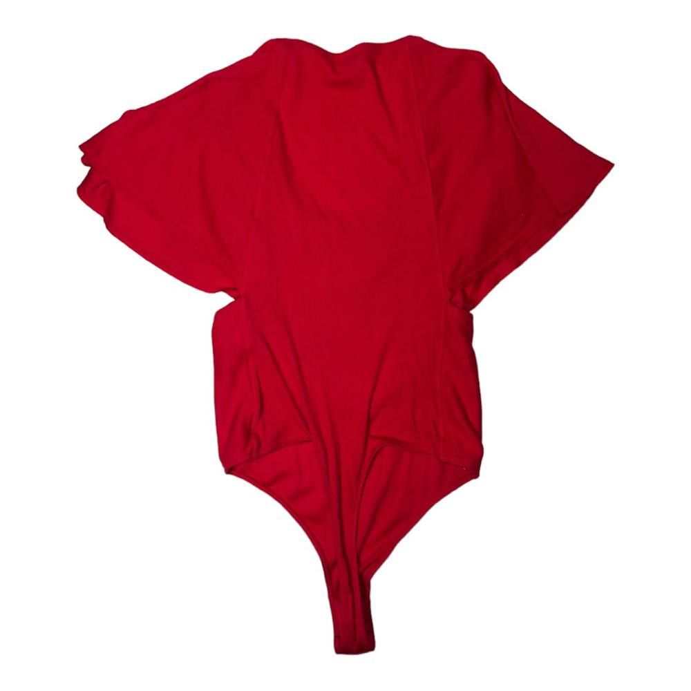 Free People Free People l Red Byron Ribbed Bodysuit Size Large Size L / US 10 / IT 46 - 4 Thumbnail