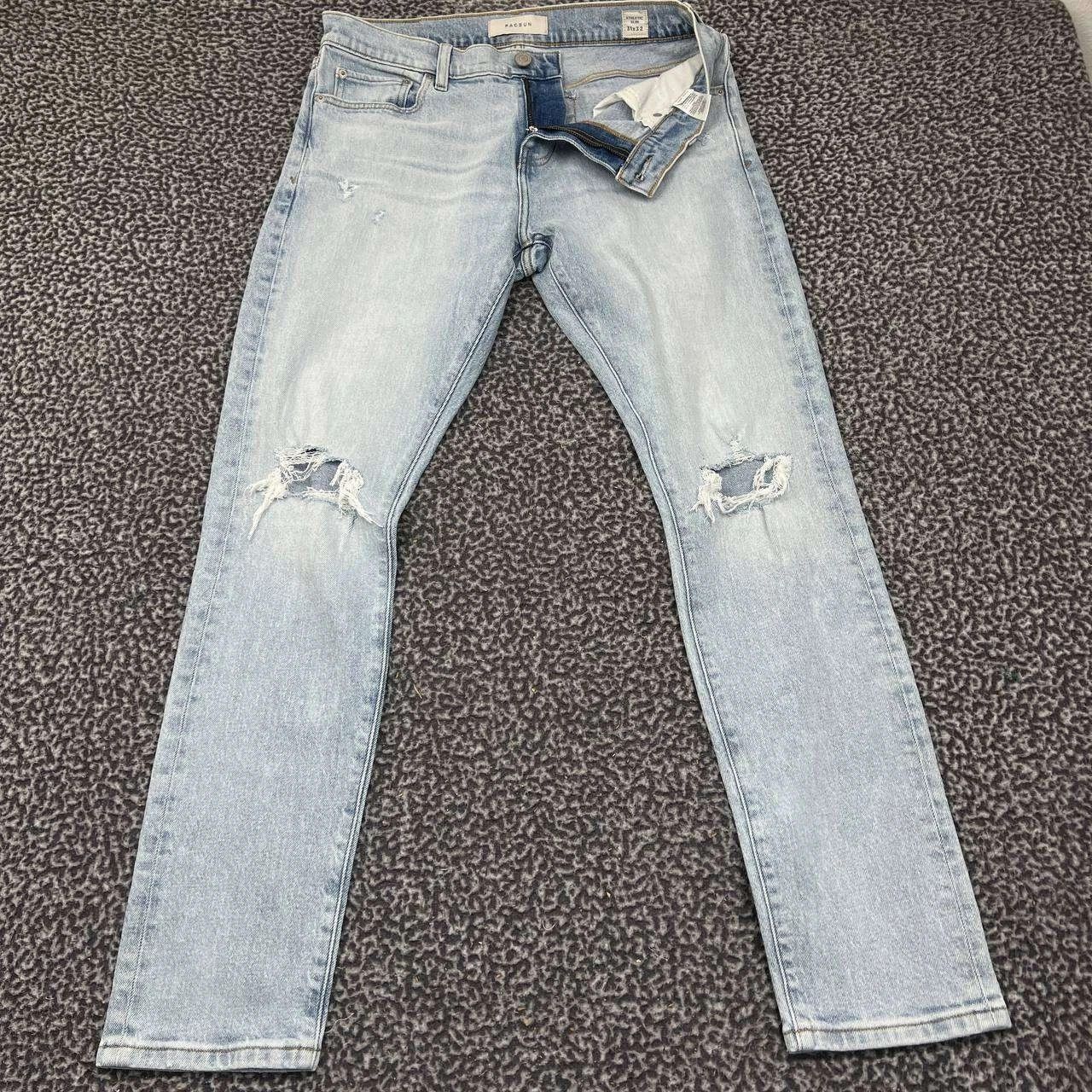 Pacsun Pacsun Jeans Men 31x32 Athletic Slim Faded Denim Distressed Size US 31 - 1 Thumbnail