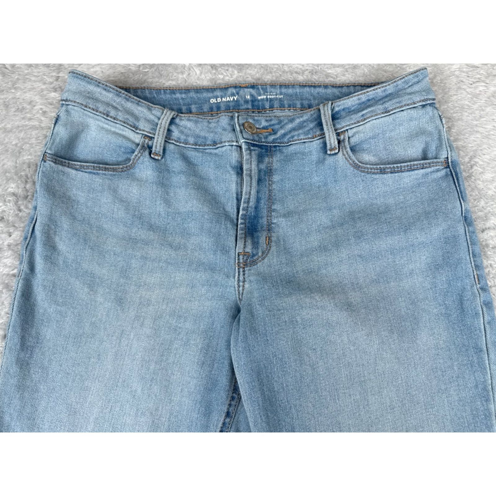 Old Navy Old Navy Women's Bootcut Jeans 12 Blue Denim Mid Rise 32x30 Stretch Cotton Blend Size 34" / US 12 / IT 48 - 4 Thumbnail