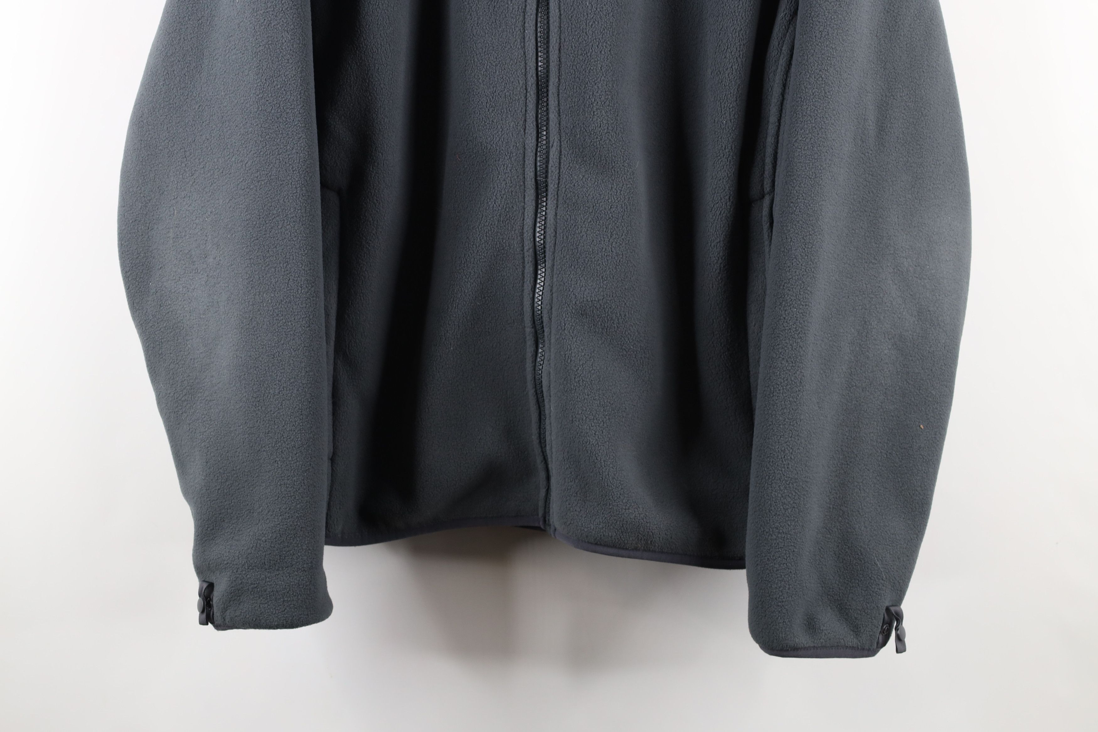 The North Face Vintage The North Face Spell Out Full Zip Fleece Jacket Gray Size US M / EU 48-50 / 2 - 3 Thumbnail
