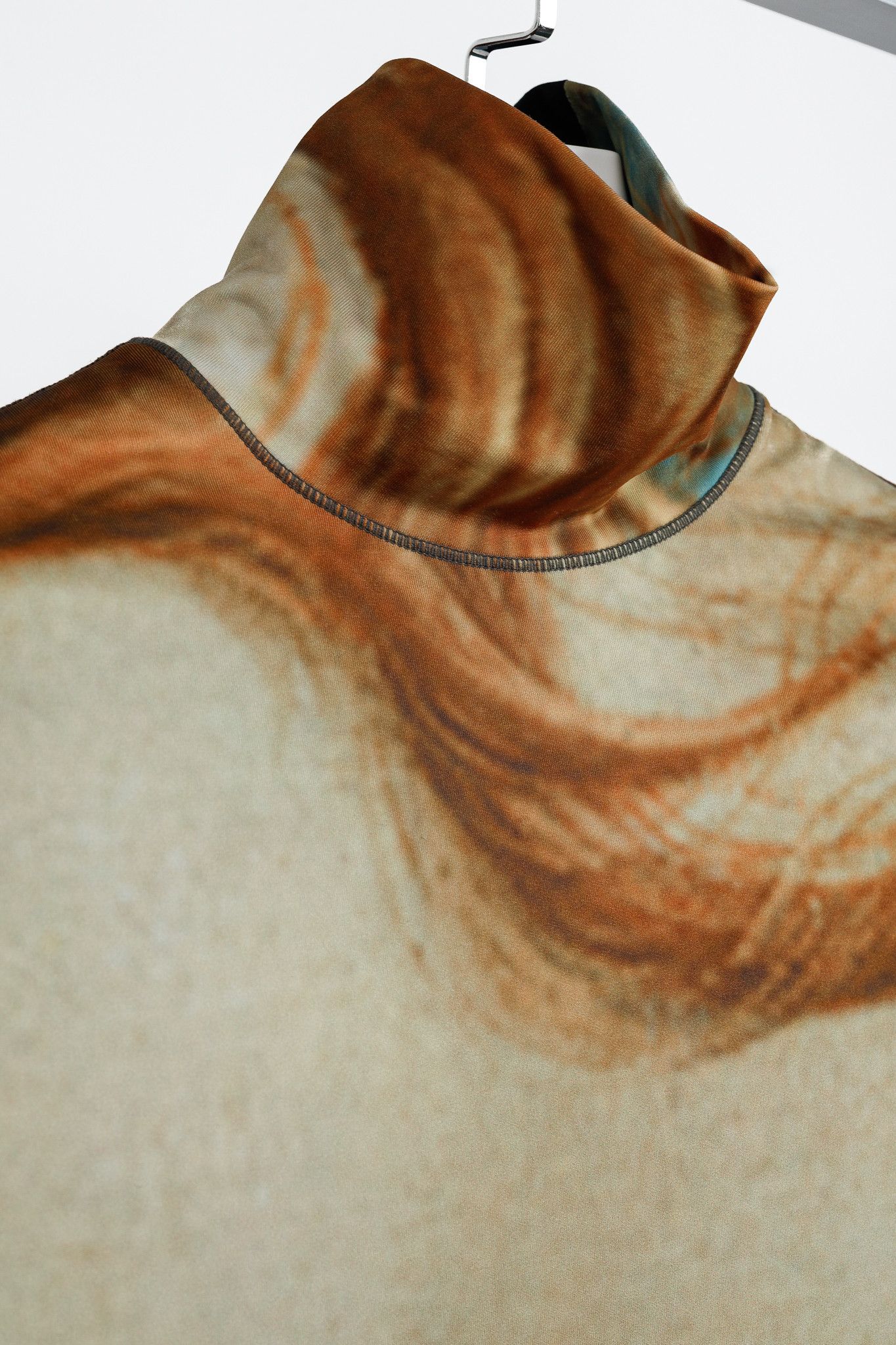 KIMHEKIM KIMHEKIM SS/21 Botticelli Print Jersey Turtleneck Size L / US 10 / IT 46 - 4 Thumbnail