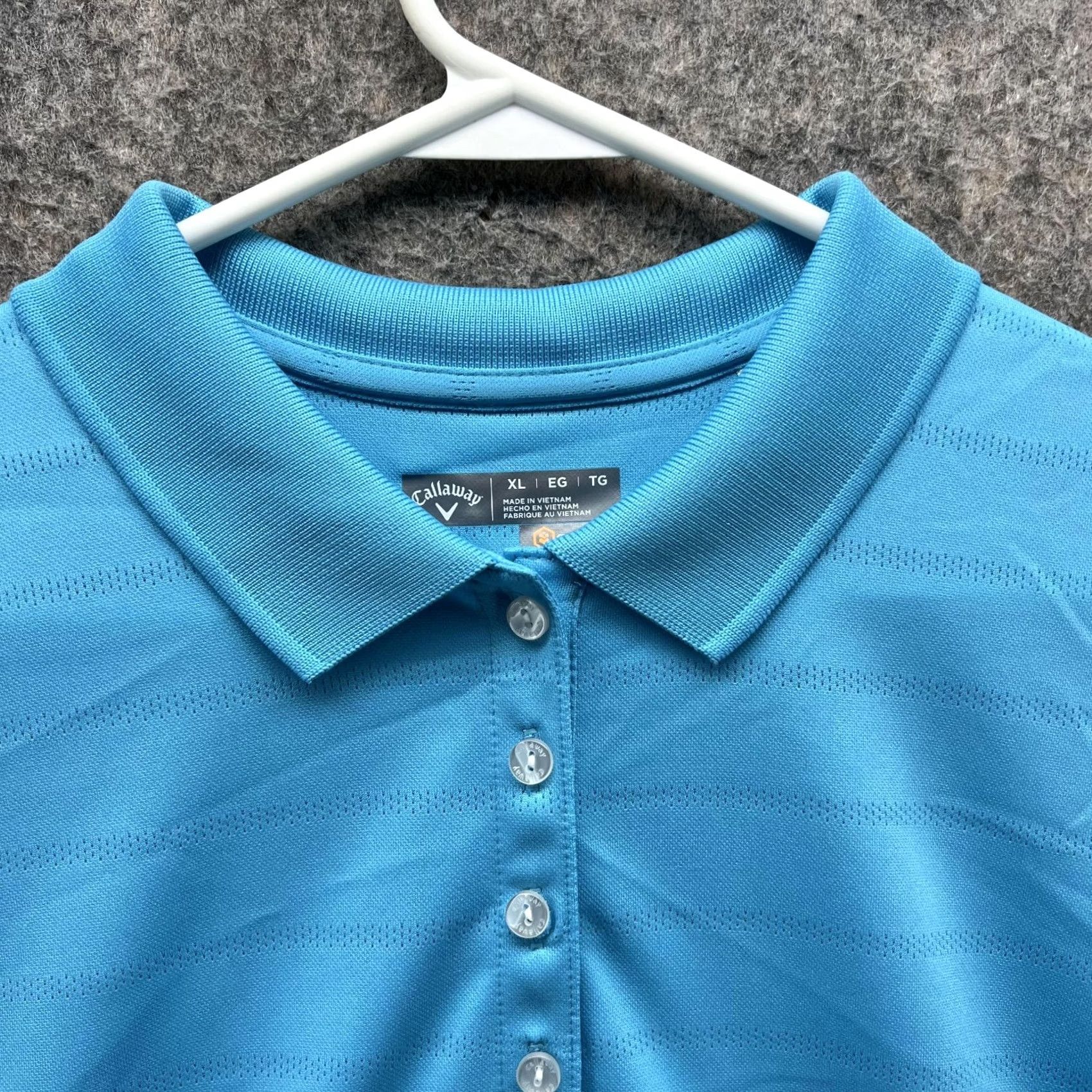 Callaway VINTAGE: No Callaway Polo Shirt Women XL Blue Golf Outdoors Polyester Polo Shirt Women XL Blue Golf Outdoors Polyester Size XL / US 12-14 / IT 48-50 - 2 Thumbnail