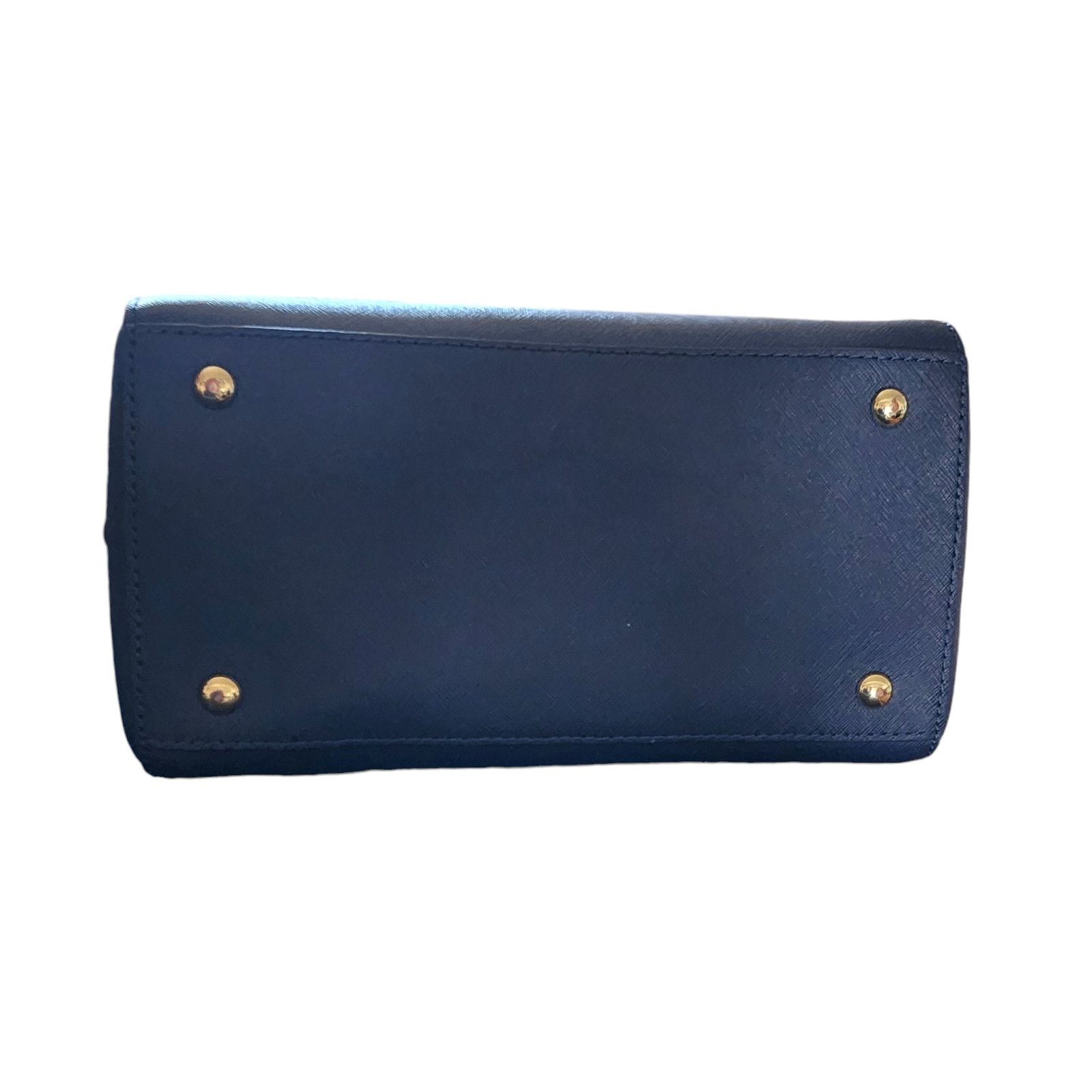 Michael Kors Michael Kors Satter Calf Navy Leather Small Satchel & wallet Size ONE SIZE - 6 Thumbnail
