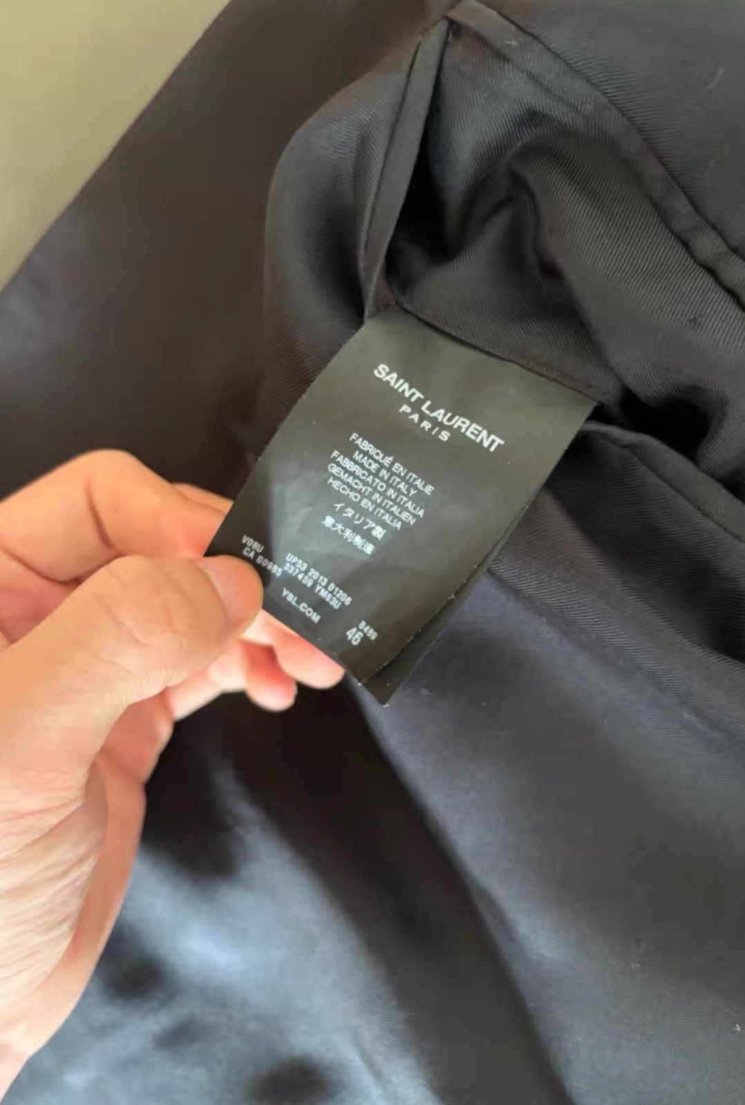 Saint Laurent Paris Saint Laurent SLP 2014SS Runway Oil Painting Suit Size 46S - 5 Thumbnail
