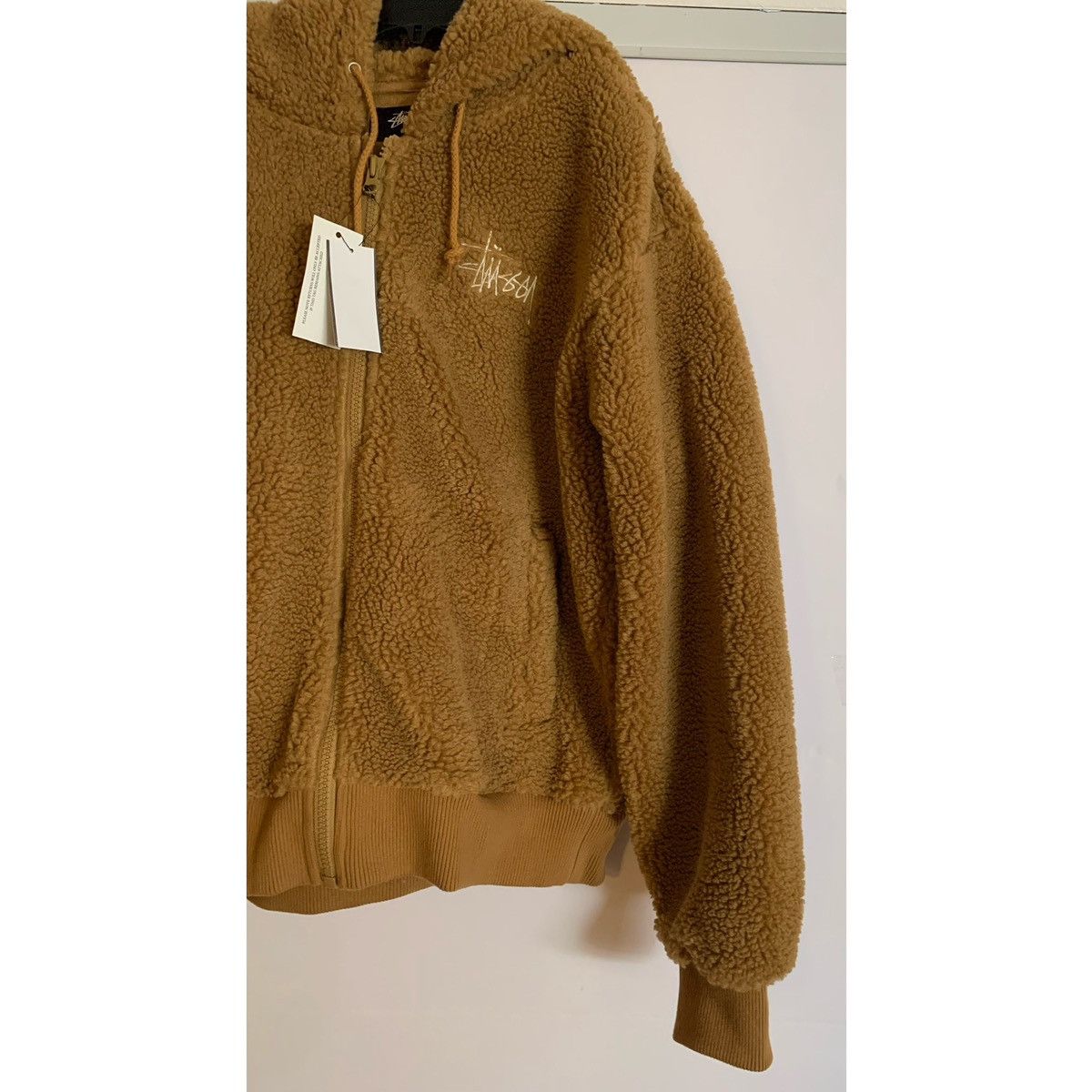 Stussy STUSSY LOGO SHERPA FLEECE HOODIE JACKET Size US S / EU 44-46 / 1 - 13 Thumbnail