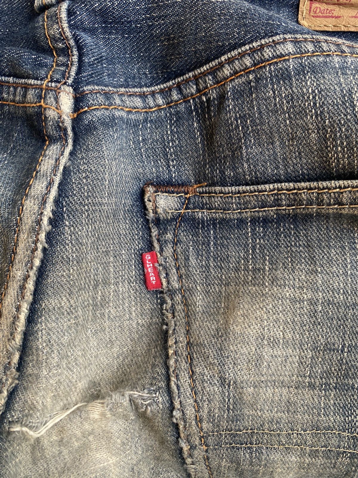 If Six Was Nine × PPFM × Vintage Vintage GL HEART denim pants (sku 4) Size US 34 / EU 50 - 7 Thumbnail