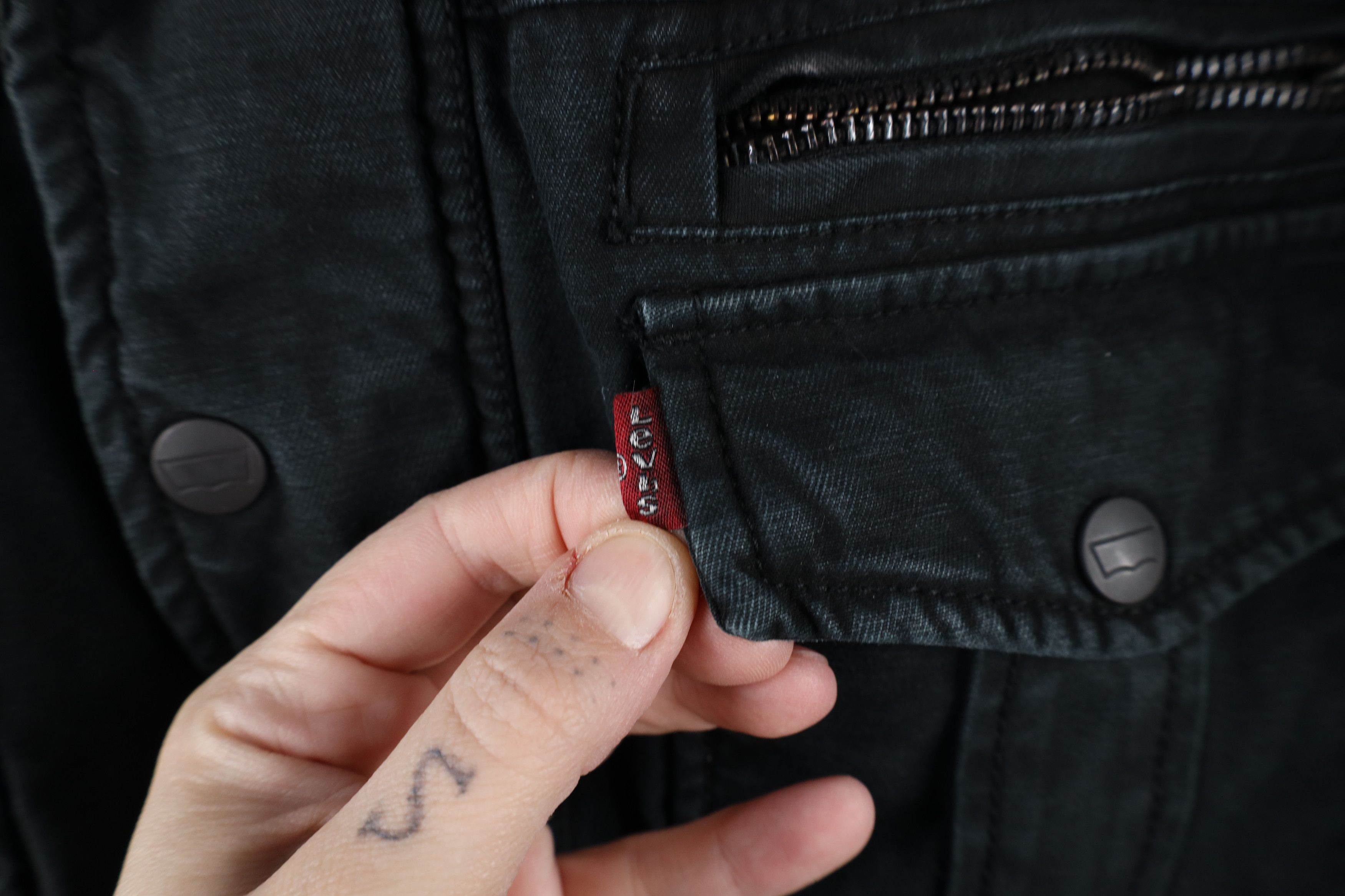 Levi's × Vintage Vintage Y2K Levis Full Zip Military Style Field Jacket Size US XL / EU 56 / 4 - 4 Thumbnail