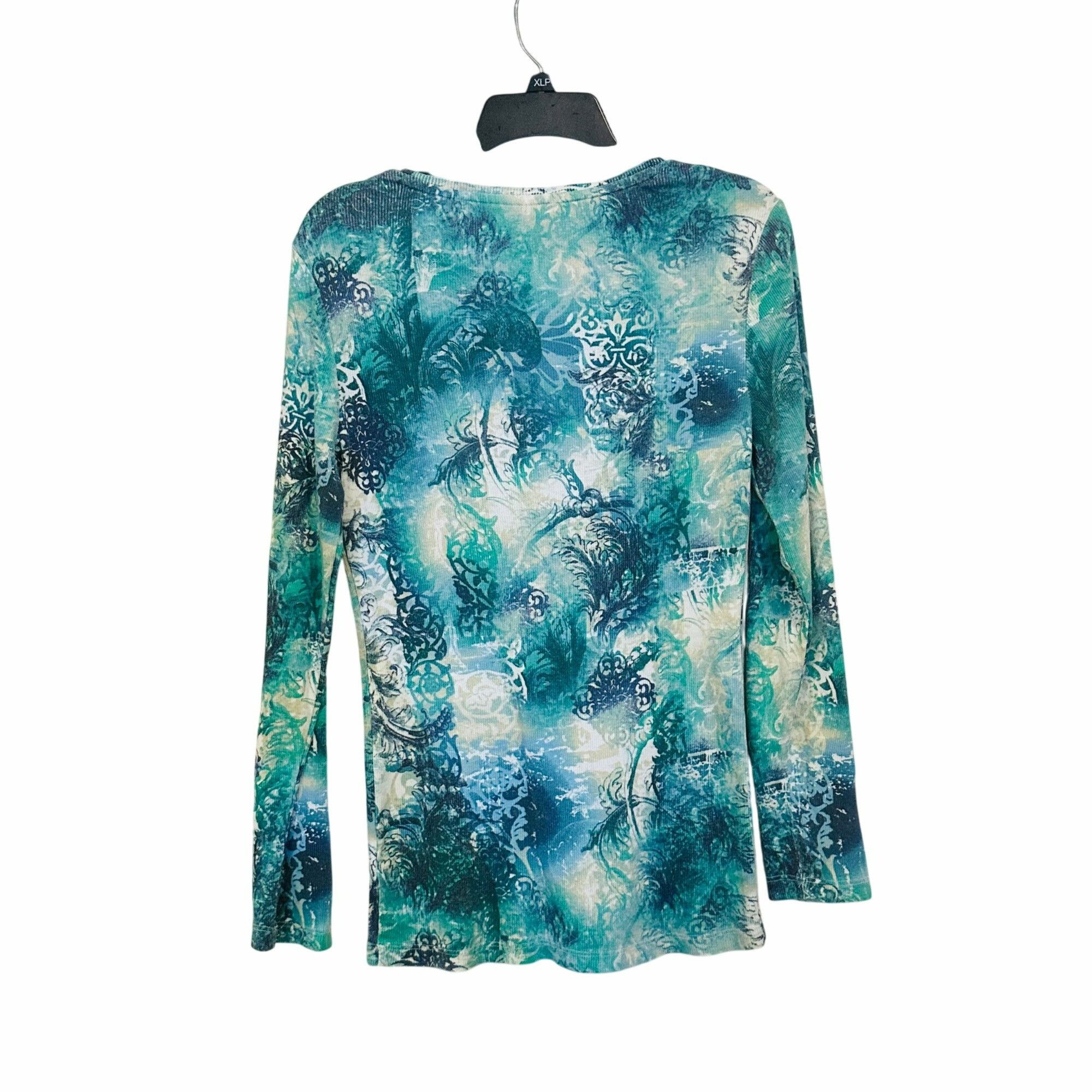 Other ✨Style & Co Sport Sz L Women's L Long Sleeve Embellished Flo Size L / US 10 / IT 46 - 2 Thumbnail