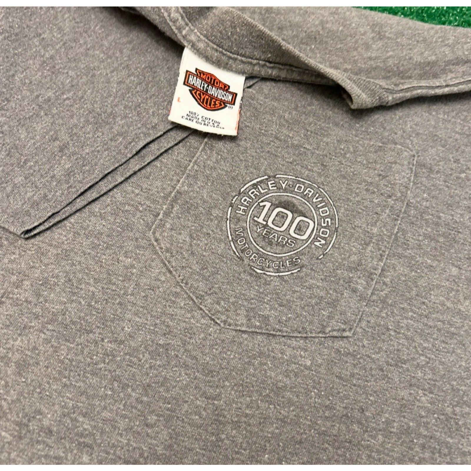 Harley Davidson VINTAGE Harley-Davidson 100 Years Milwaukee Biker 2003 VTG Shirt Mens Large Gray T-Shirt, 90s Y2K USA Moto Size US L / EU 52-54 / 3 - 3 Thumbnail