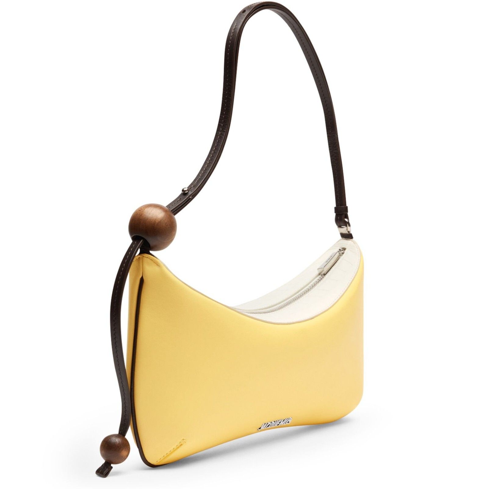 Jacquemus JACQUEMUS Bisou Perle Large Light Yellow Shoulder Bag Size ONE SIZE - 2 Thumbnail