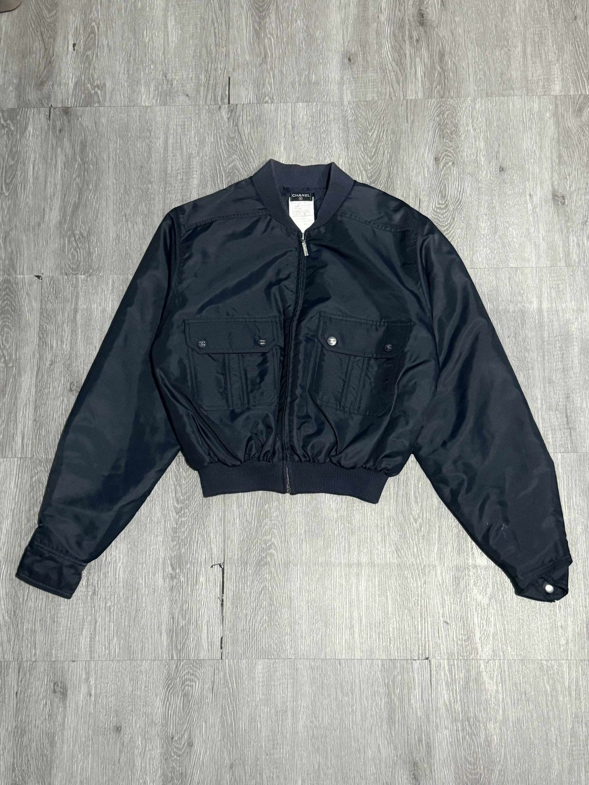 Chanel Chanel Vintage 1997 Blue Bomber Jacket Size M / US 6-8 / IT 42-44 - 1 Thumbnail