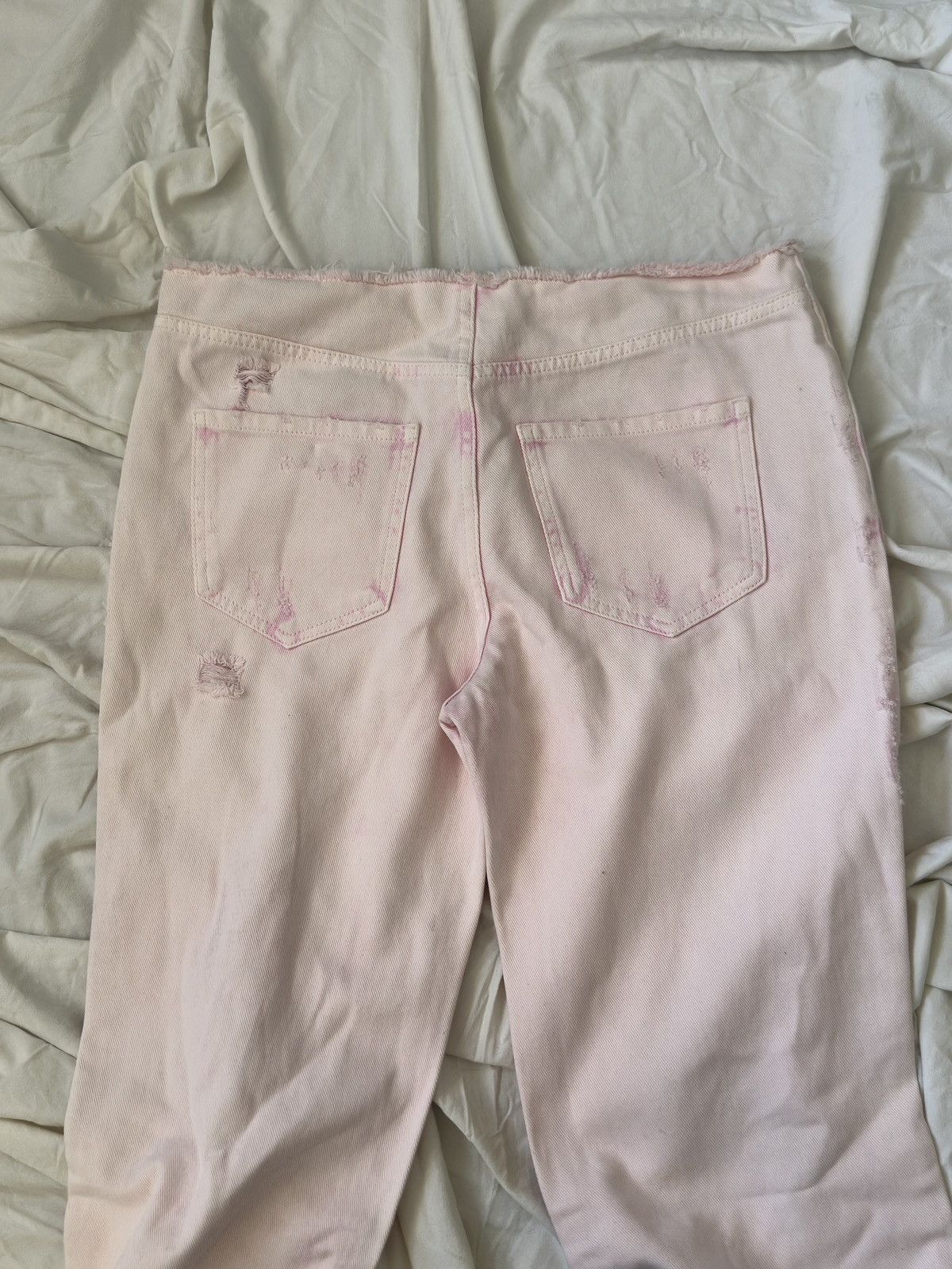 SER.O.YA Low Rise Distressed Slit Flair Jeans Size 34" / US 12 / IT 48 - 9 Thumbnail