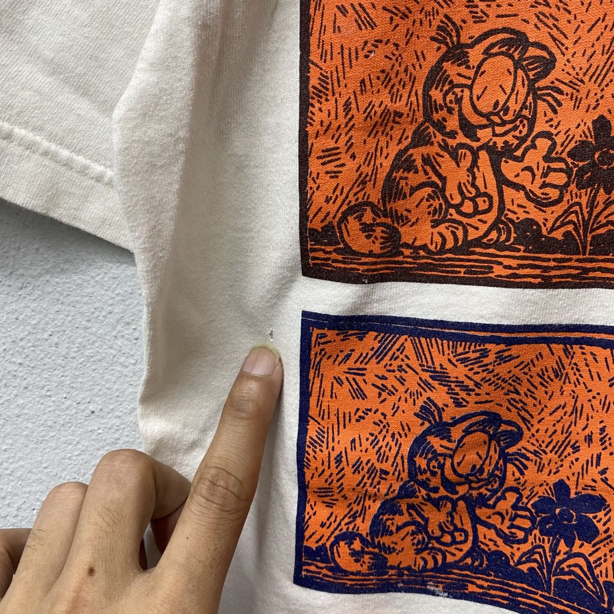 Vintage Vintage 90s Garfield VAN GARFIELD Van Gogh Style Tee Size US M / EU 48-50 / 2 - 4 Thumbnail