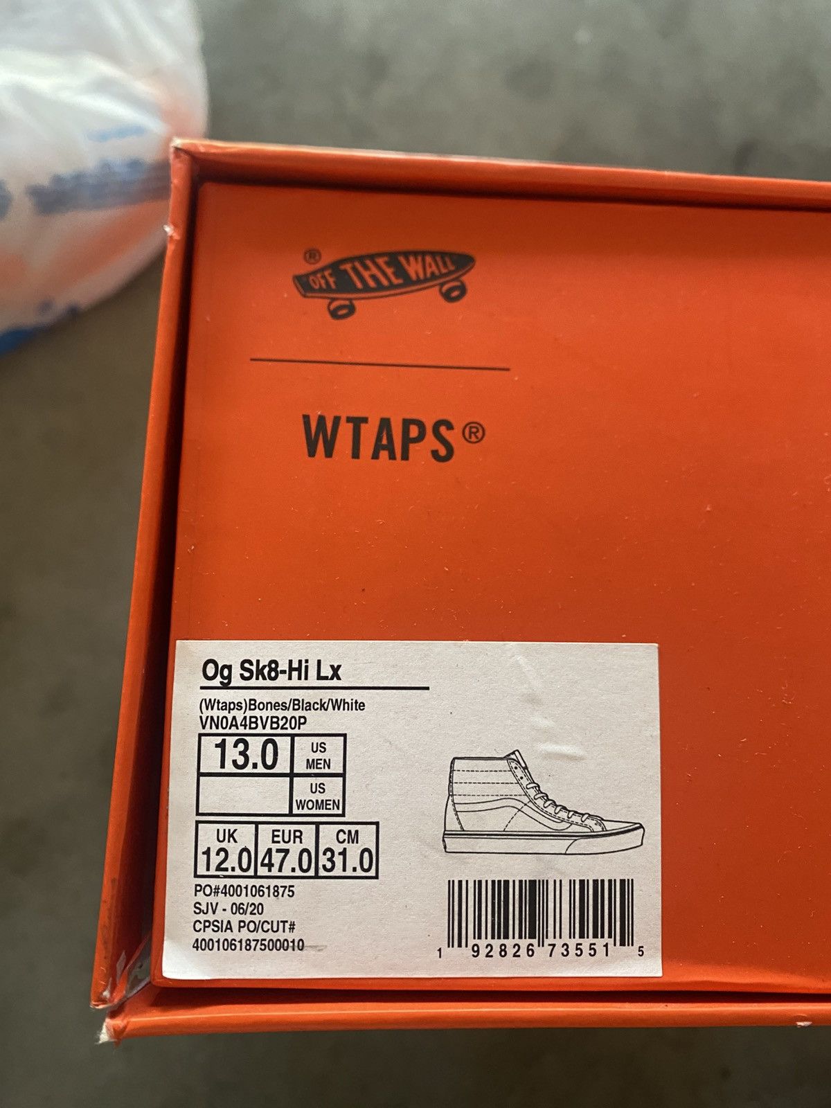 Vans × Wtaps Vans WTAPS Sk8 Hi Size US 13 / EU 46 - 2 Thumbnail