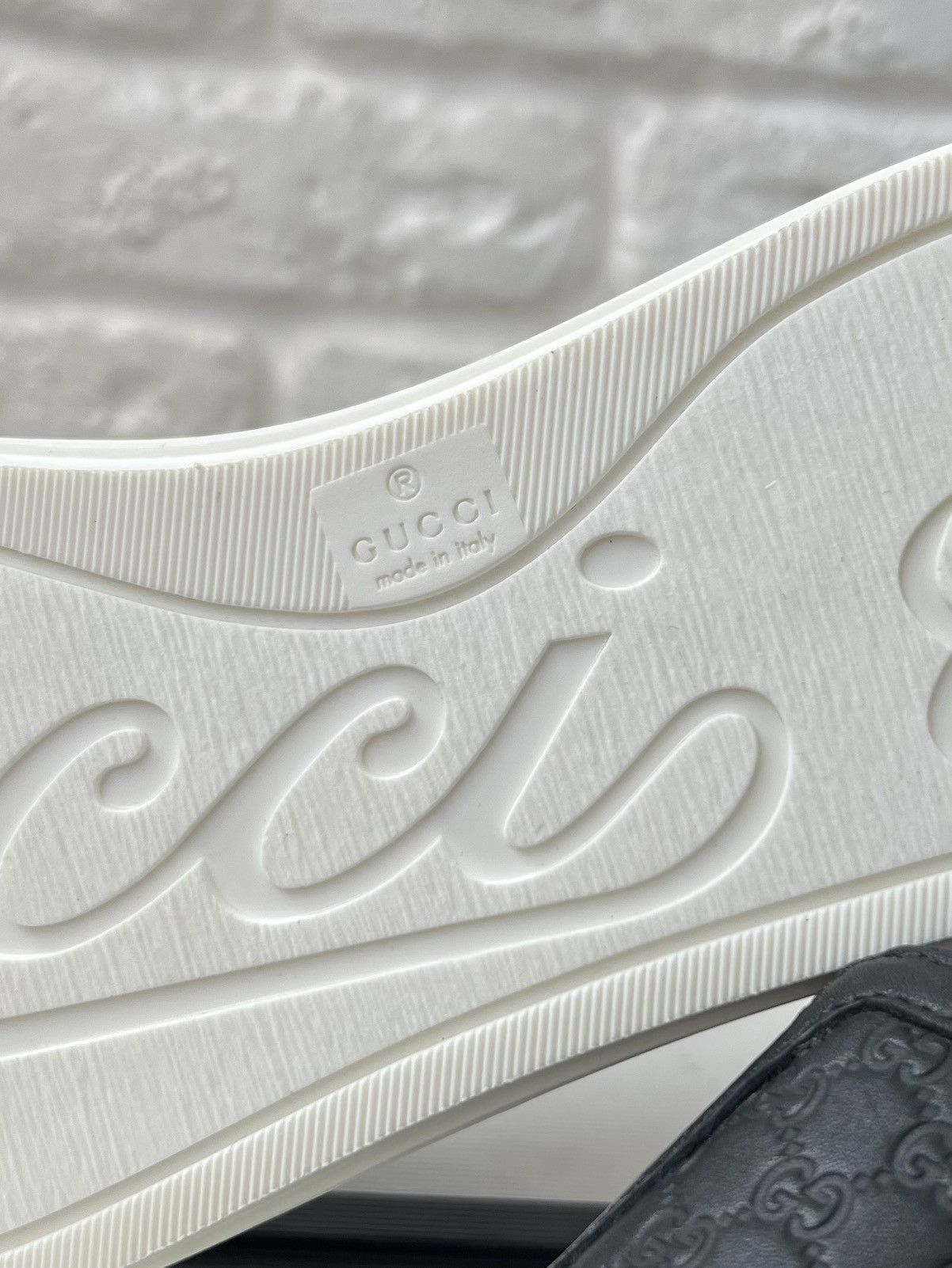Gucci Gucci GG Microguccissima Leather Slip On Sneakers Shoes Size US 7.5 / IT 37.5 - 8 Thumbnail