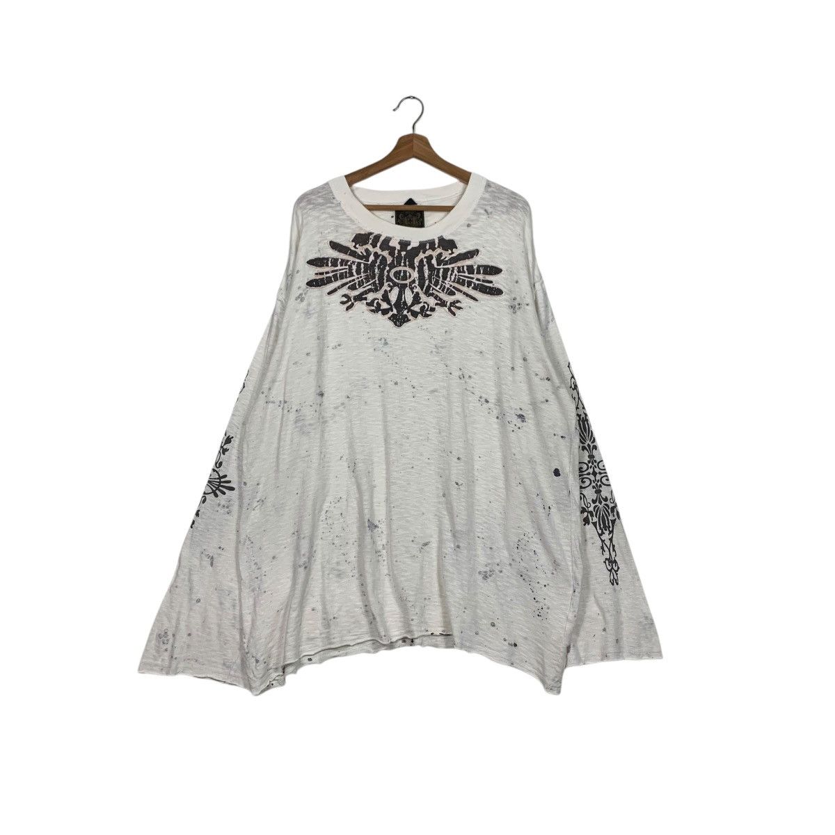 Japanese Brand PADROCK Trashed Style Oversized Sweater #2006-C87 Size US XXL / EU 58 / 5 - 1 Thumbnail