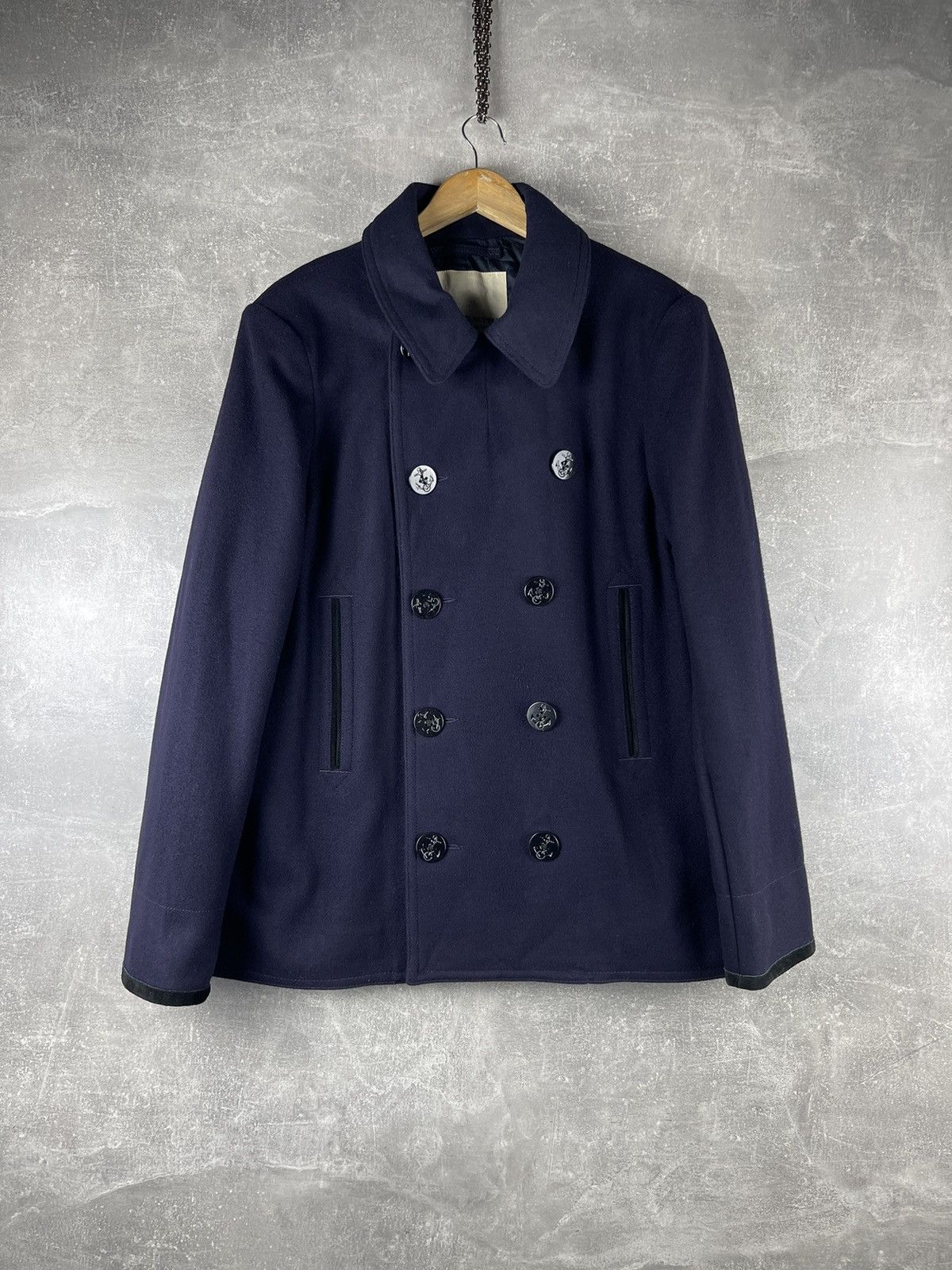 Denim & Supply Ralph Lauren Denim & Supply Ralph Lauren Double Breatsed Wool Pea Coat Size US XL / EU 56 / 4 - 1 Thumbnail