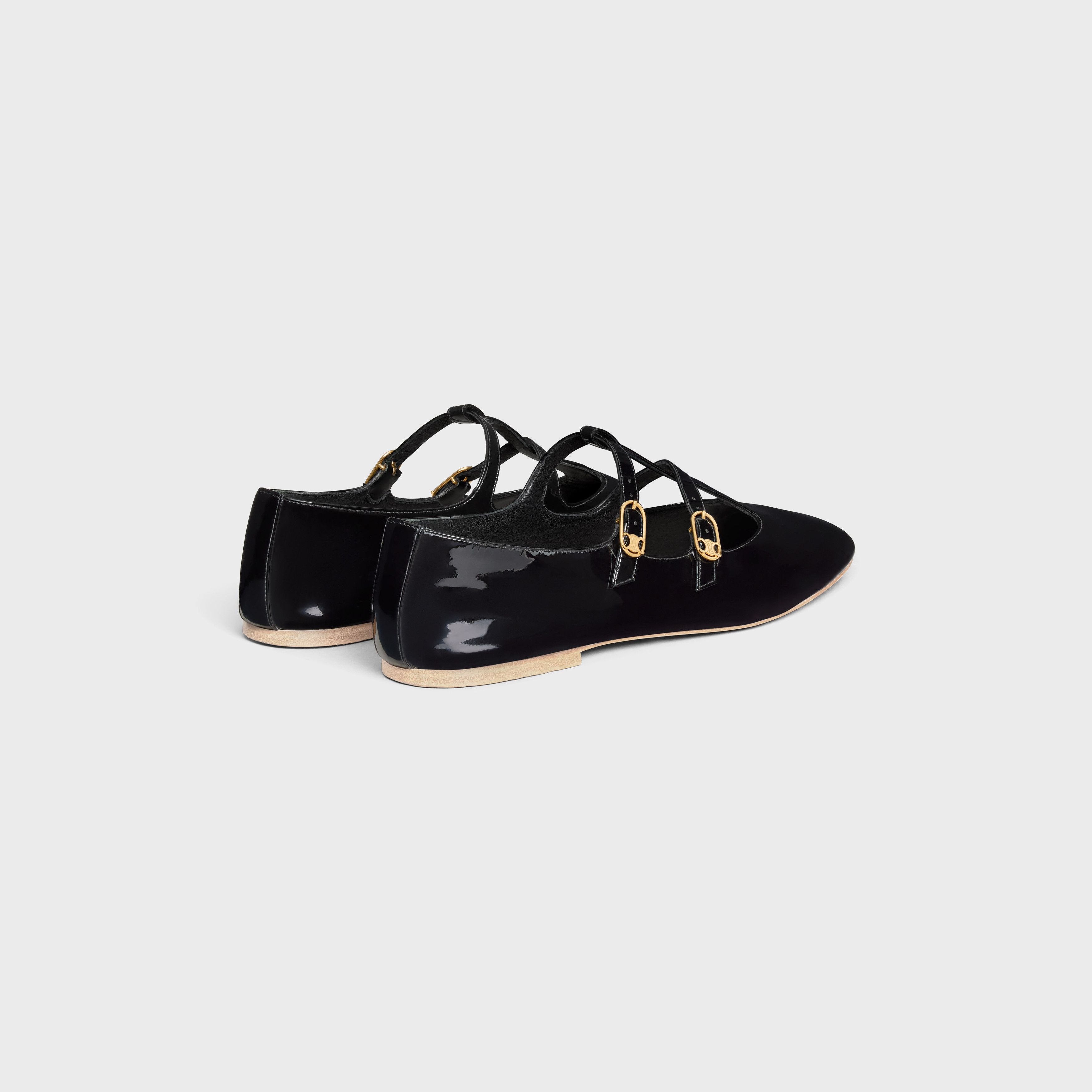 Celine o1bcso1str0126 354684582C Mary Jane Ballerina Flats in Black Size US 8 / IT 38 - 3 Thumbnail