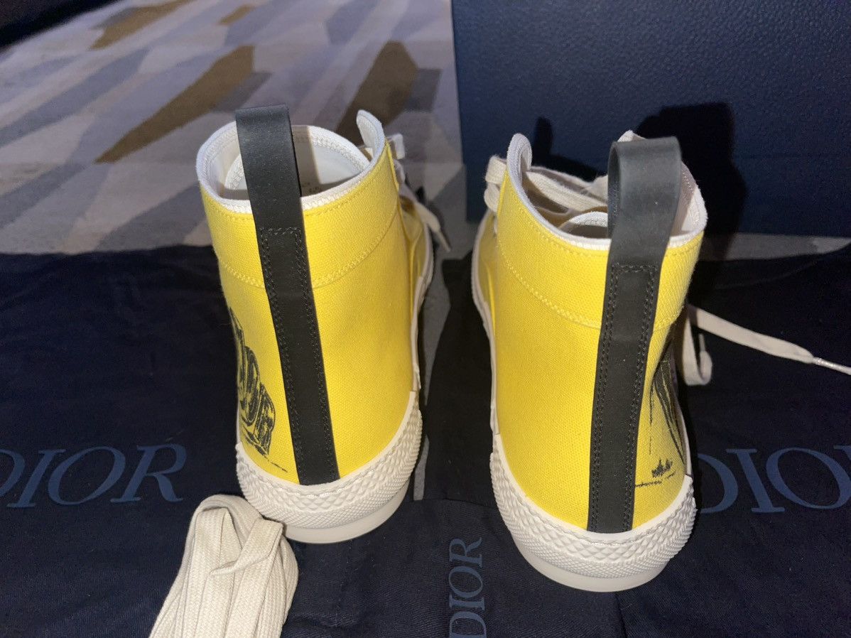 Dior Dior B23 High Top Yellow Astero-Dior Size US 12 / EU 45 - 16 Thumbnail