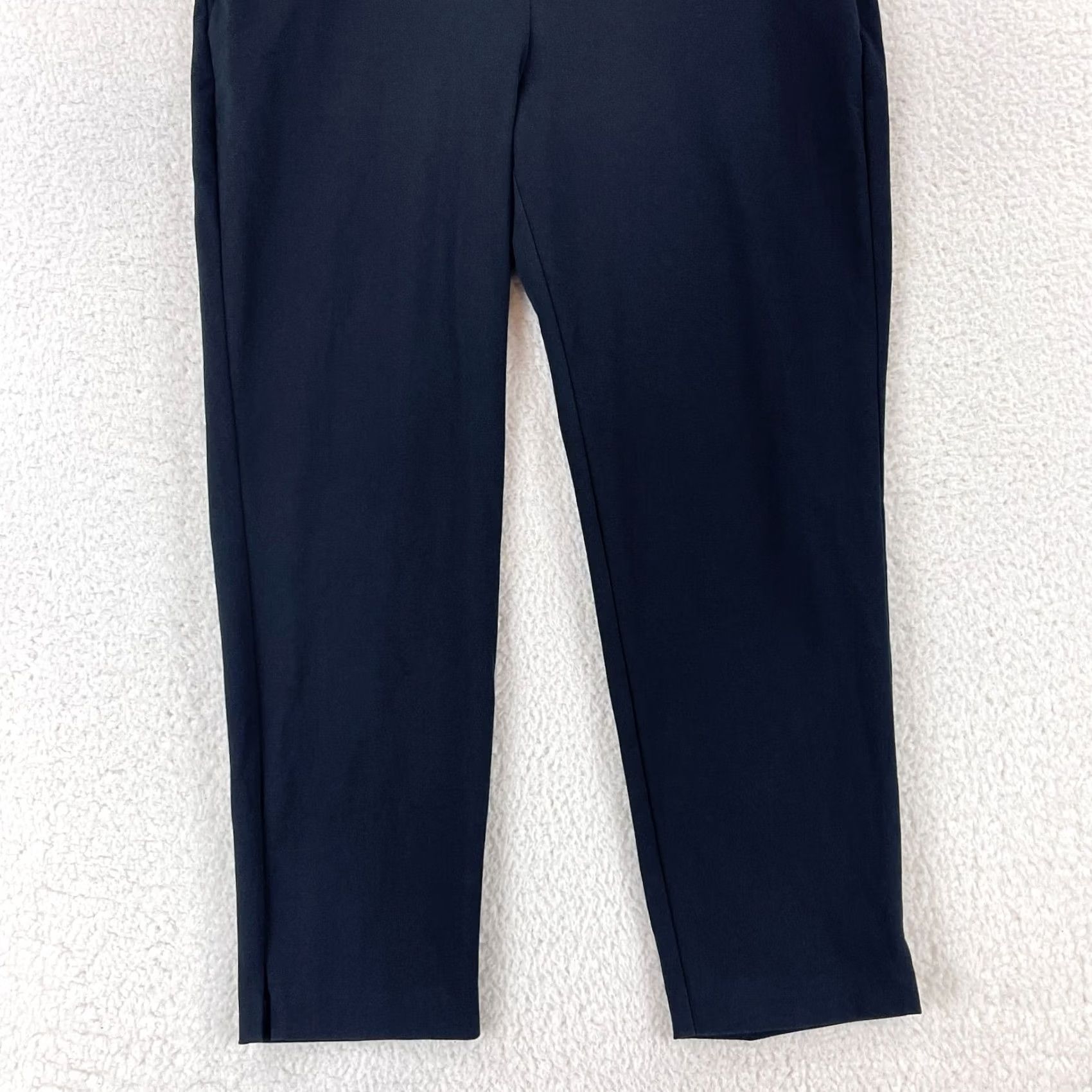 Eileen Fisher Eileen Fisher Black Organic Cotton Crop Pants Women Large Skinny Casual Cropped Slim Fit Seasonal Fall Winter Spring Summer Size 36" / US 14 / IT 50 - 3 Thumbnail