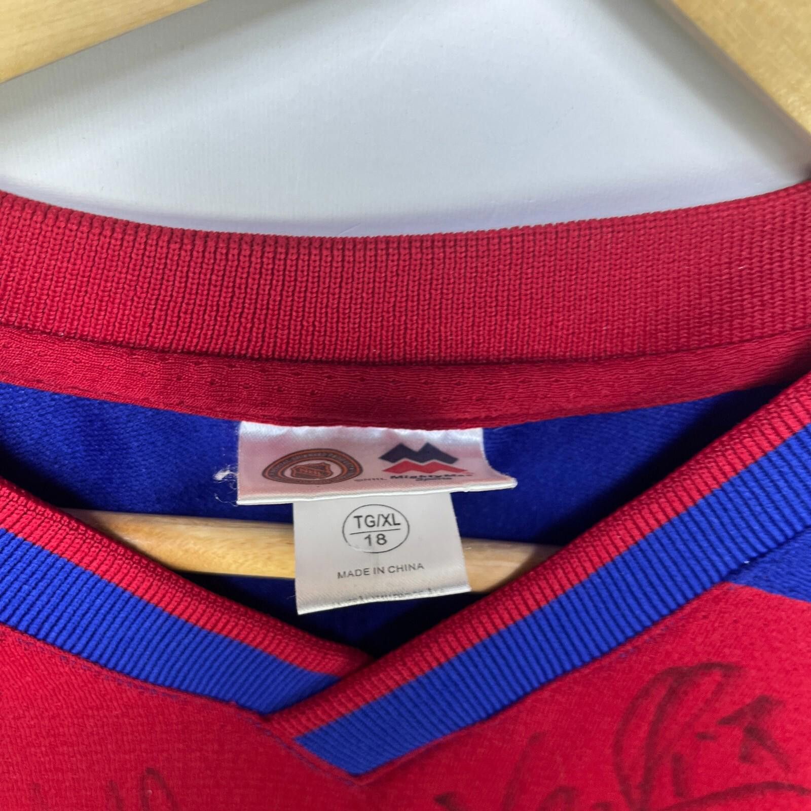 Other Vintage Montreal Canadiens Autographed Habs Jersey Youth XL Size ONE SIZE - 6 Thumbnail