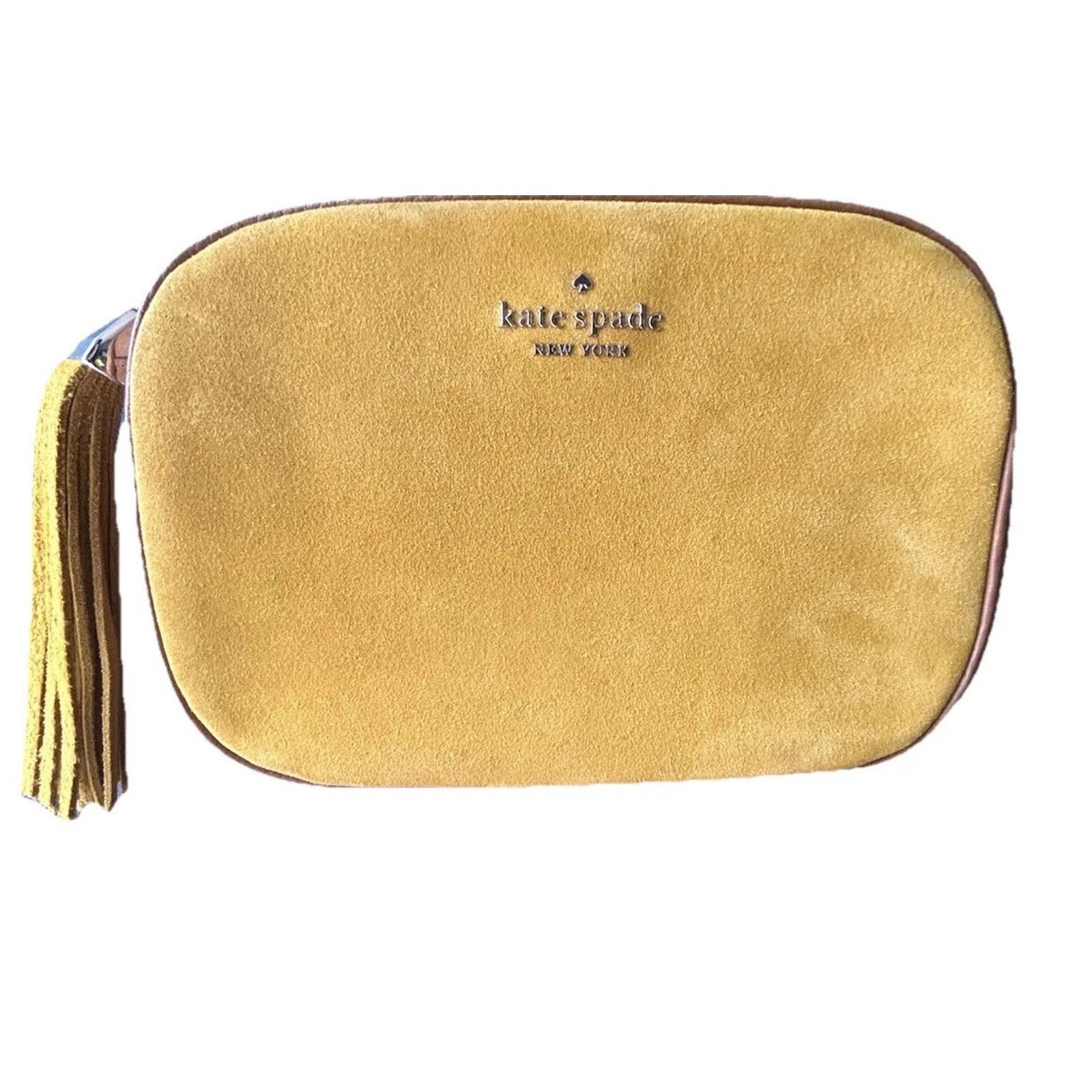 Kate Spade New Kate Spade Kourtney Suede Leather Yellow Camera Bag Size ONE SIZE - 14 Thumbnail