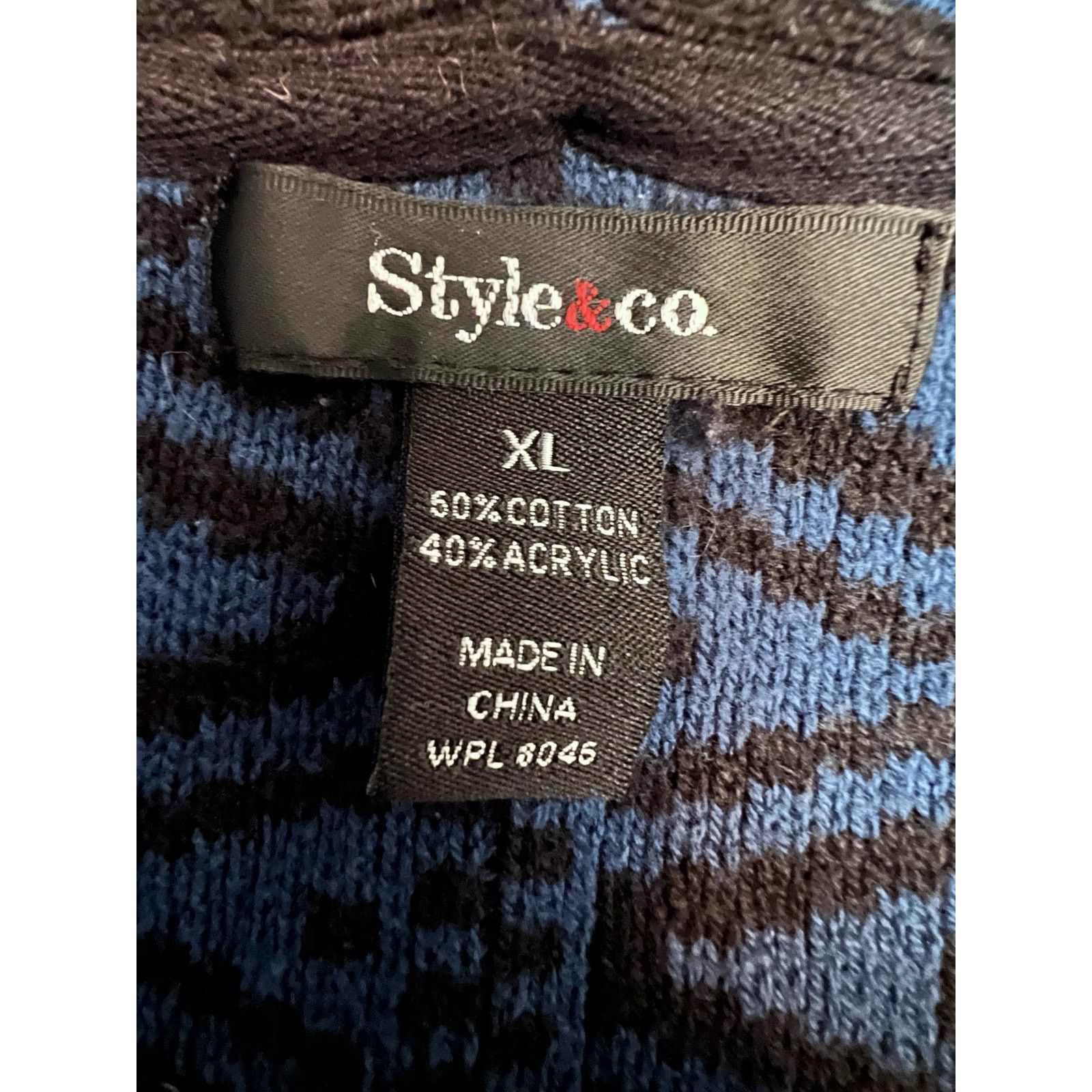 Other Cardigan Sweater Industrial Blue XL Women's Fringe Trim Size XL / US 12-14 / IT 48-50 - 4 Thumbnail
