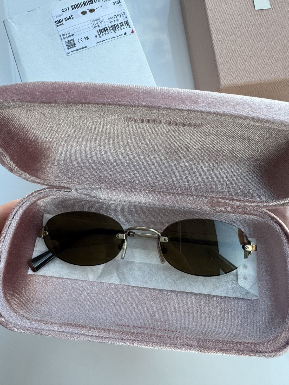 Miu Miu NEW Miu Miu sunglasses MU A54S 26C09Z Size ONE SIZE - 4 Thumbnail
