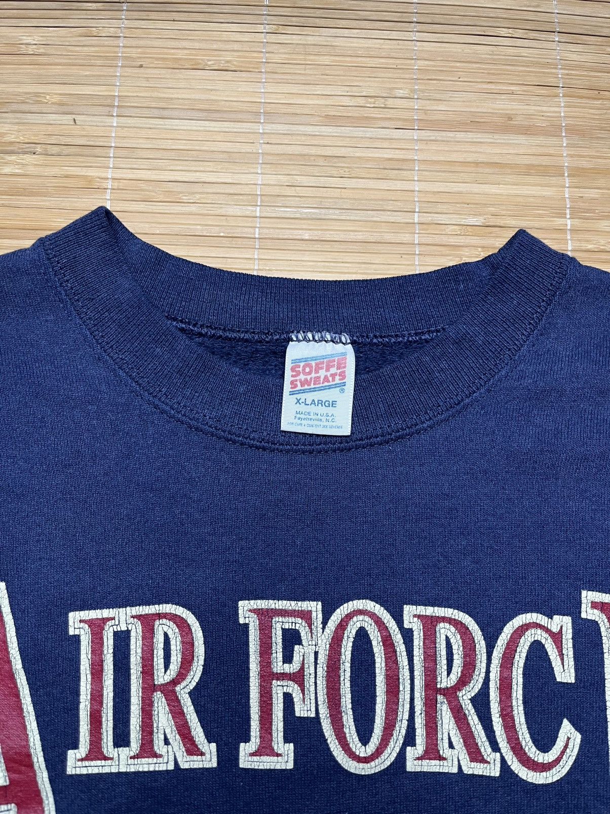 Vintage Vintage Us Air Force sweatshirt Size US XL / EU 56 / 4 - 3 Thumbnail